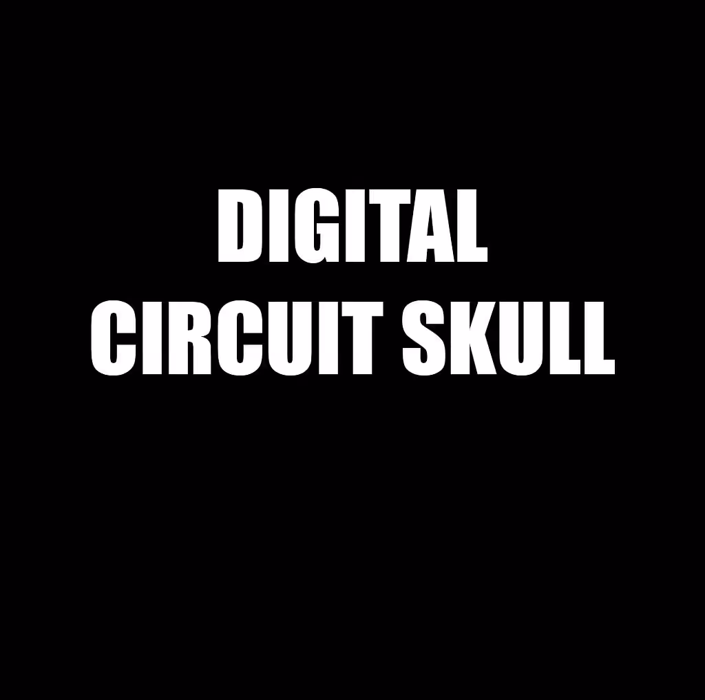 DIGITAL CIRCUIT SKULL