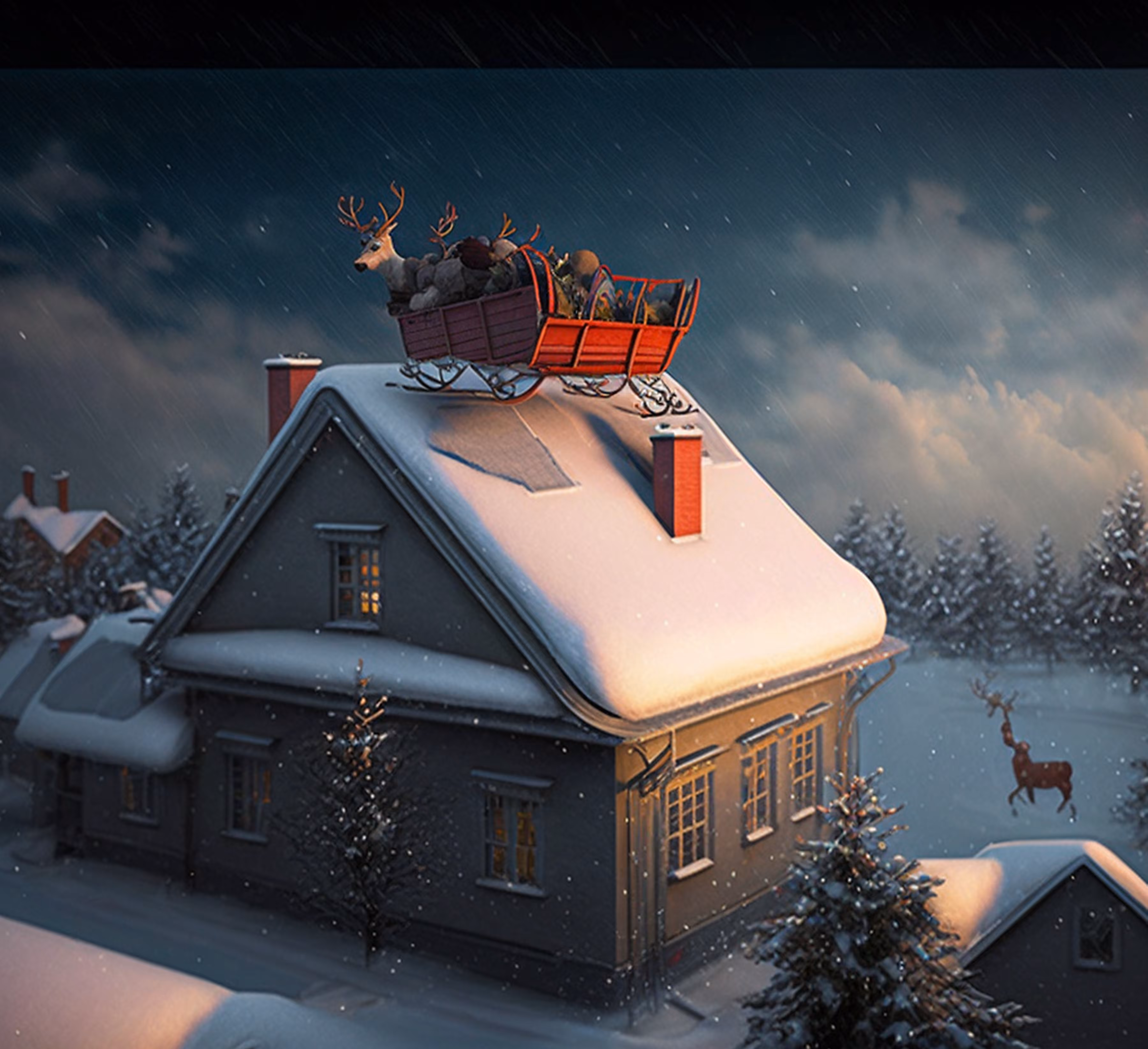 1/1 Christmas Eve NFT Image by Sollog Adoni