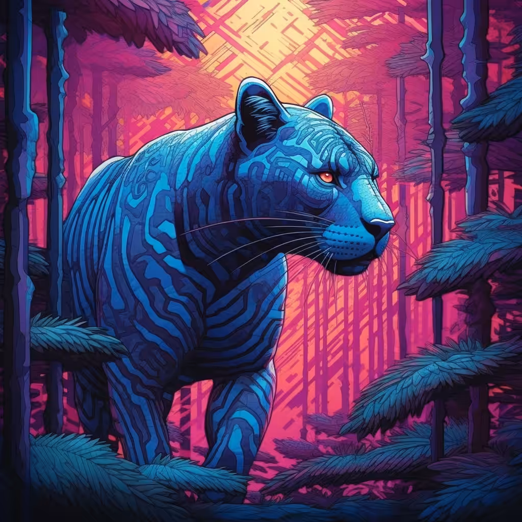 Obsidian Guardian: Forest's Sentinel