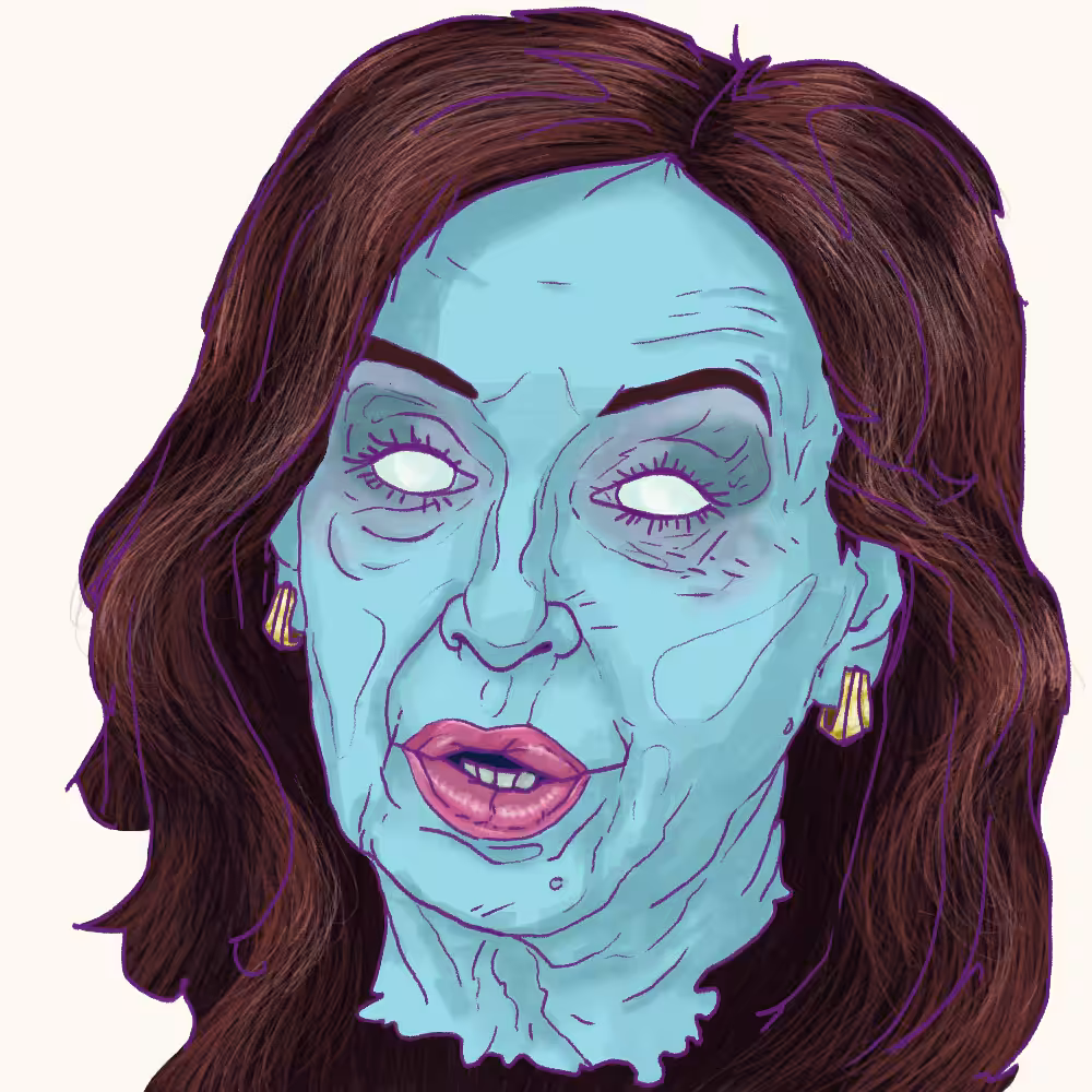 La cabeza muerta de Cristina