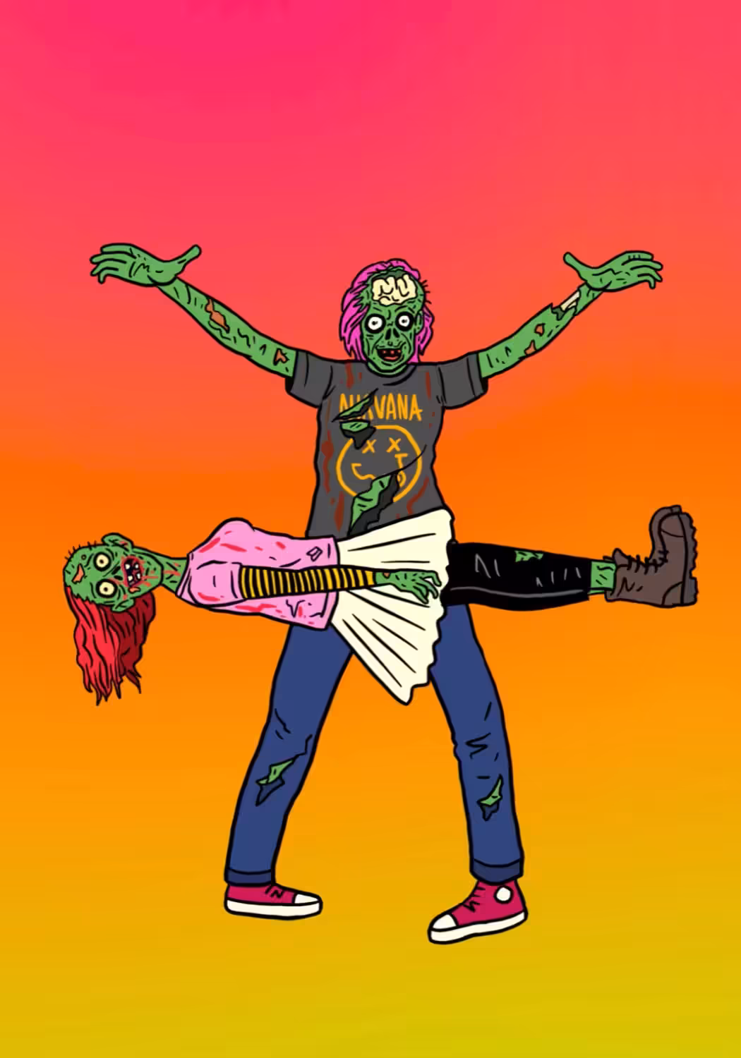 flying zombie