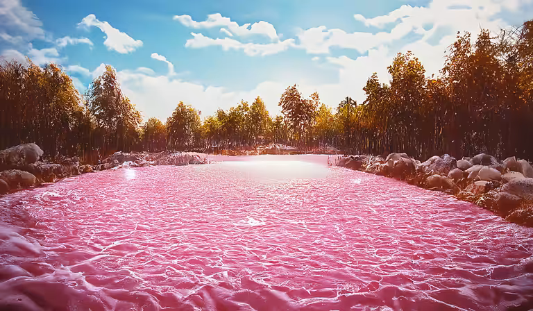 Pink pond 