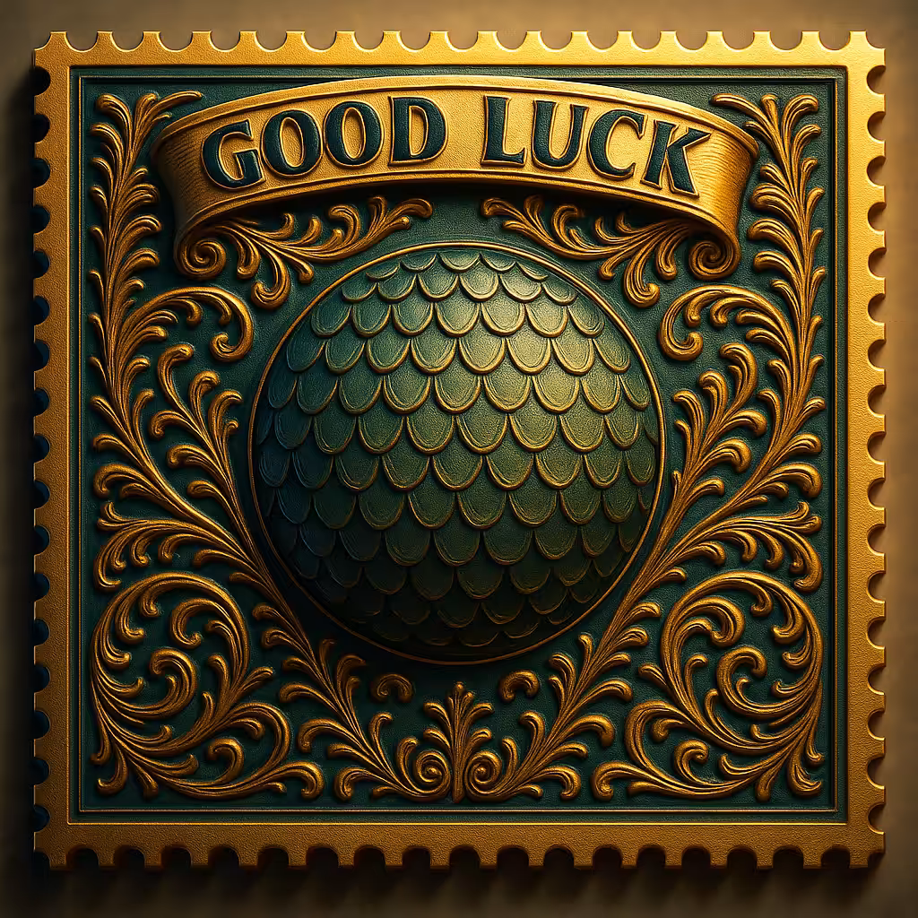 Carp Scale – Good Luck Stamps