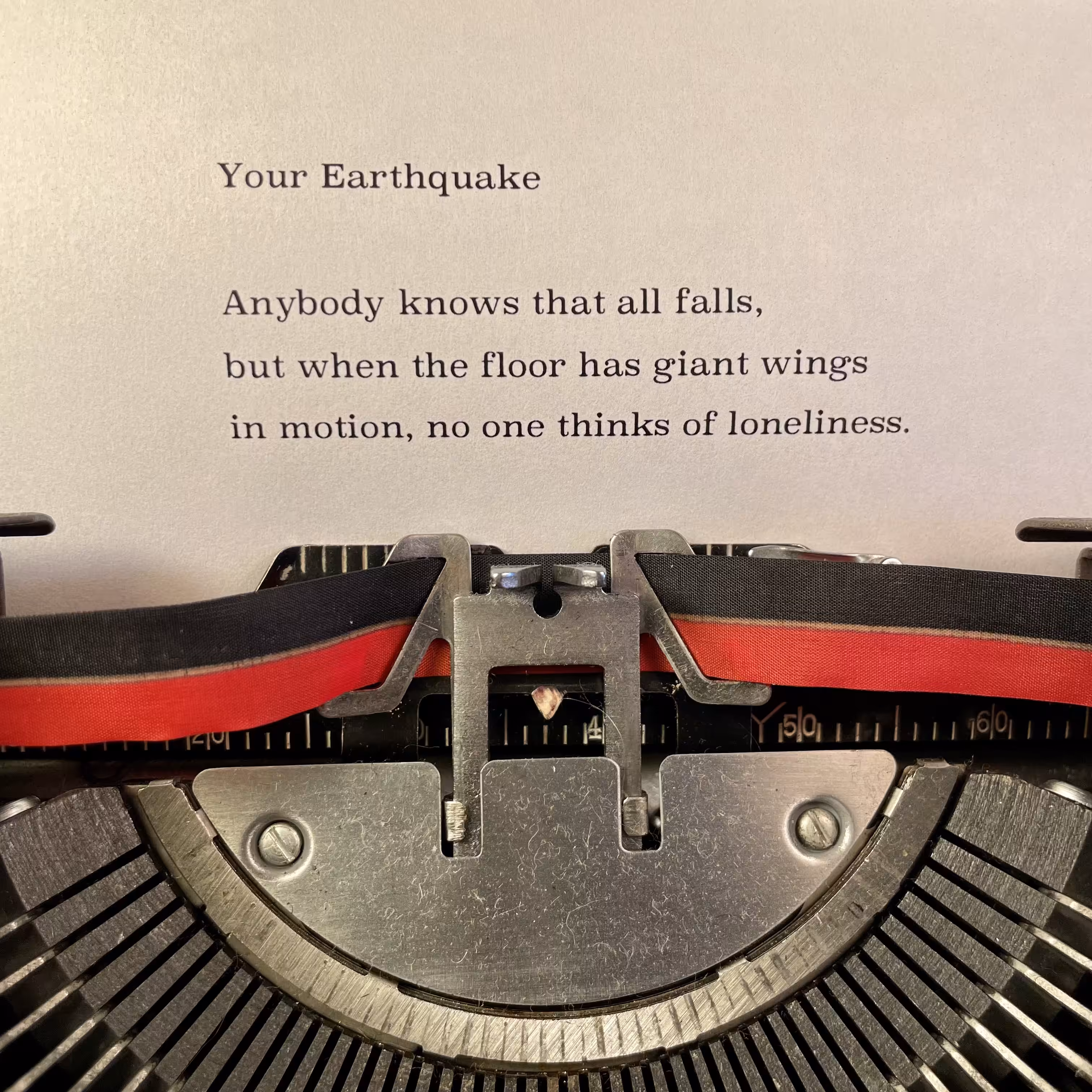 Love Poem Tercets: Your Earthquake