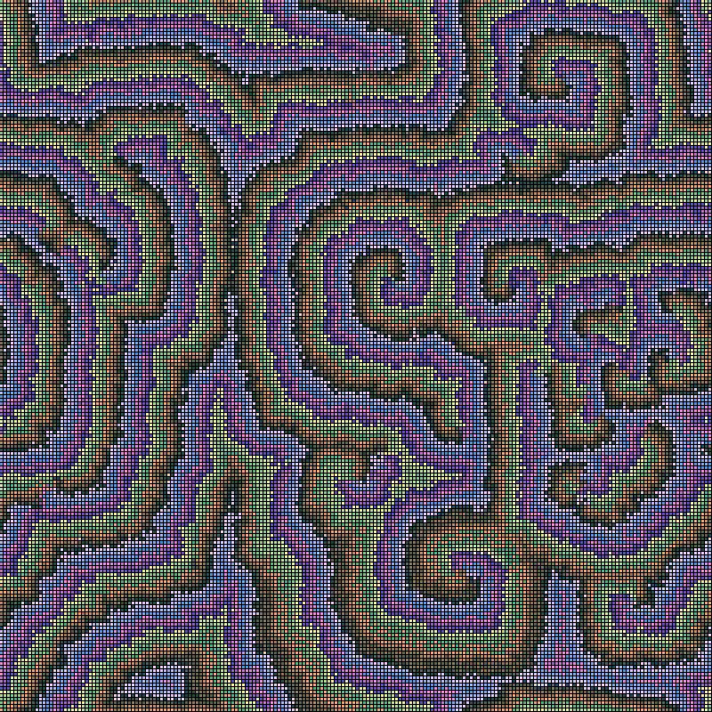 Reaction Diffusion Cellular Automata #12