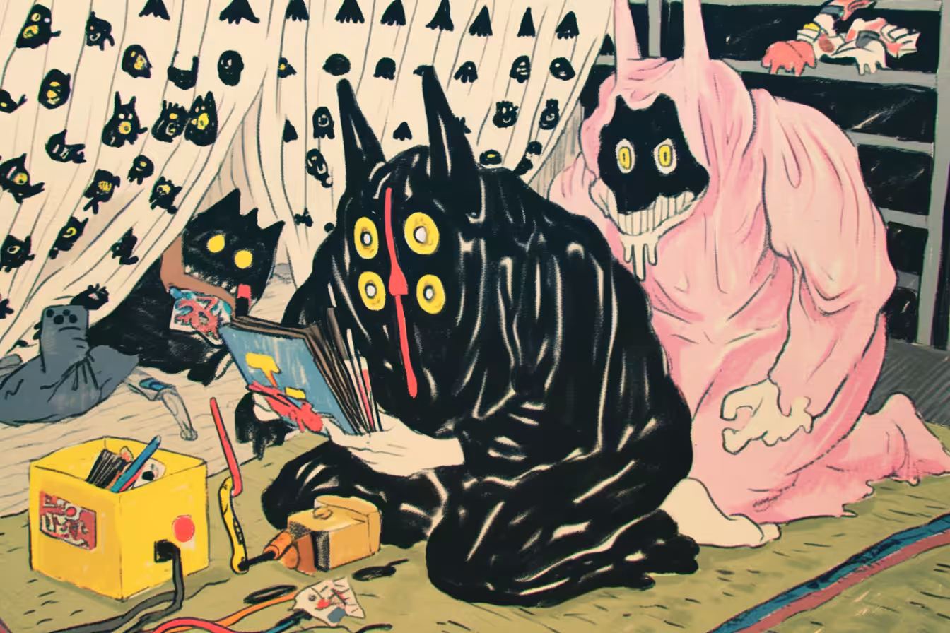 Rodeo posts: zine collector demons