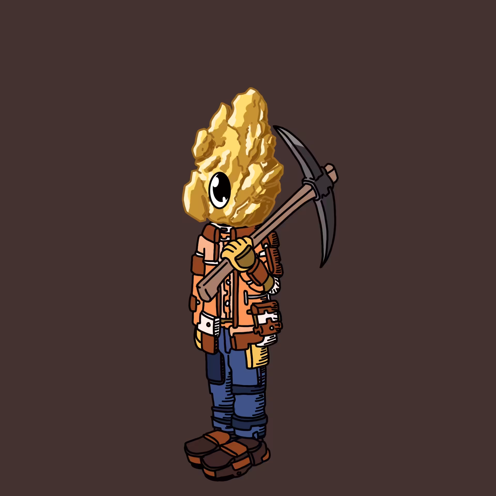 One eyed guys: Gold miner OEG