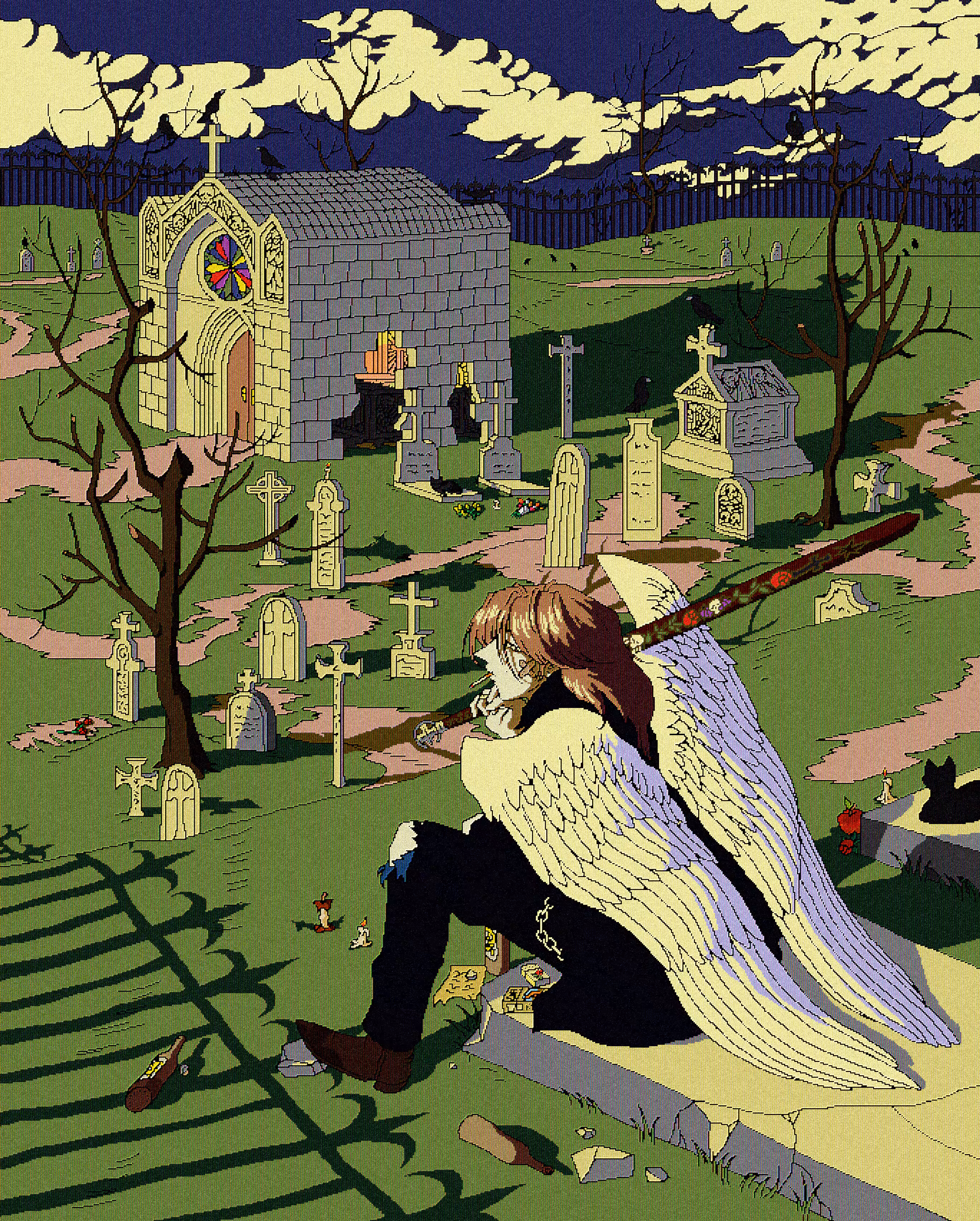 Sunset in the Lovers' Graveyard
