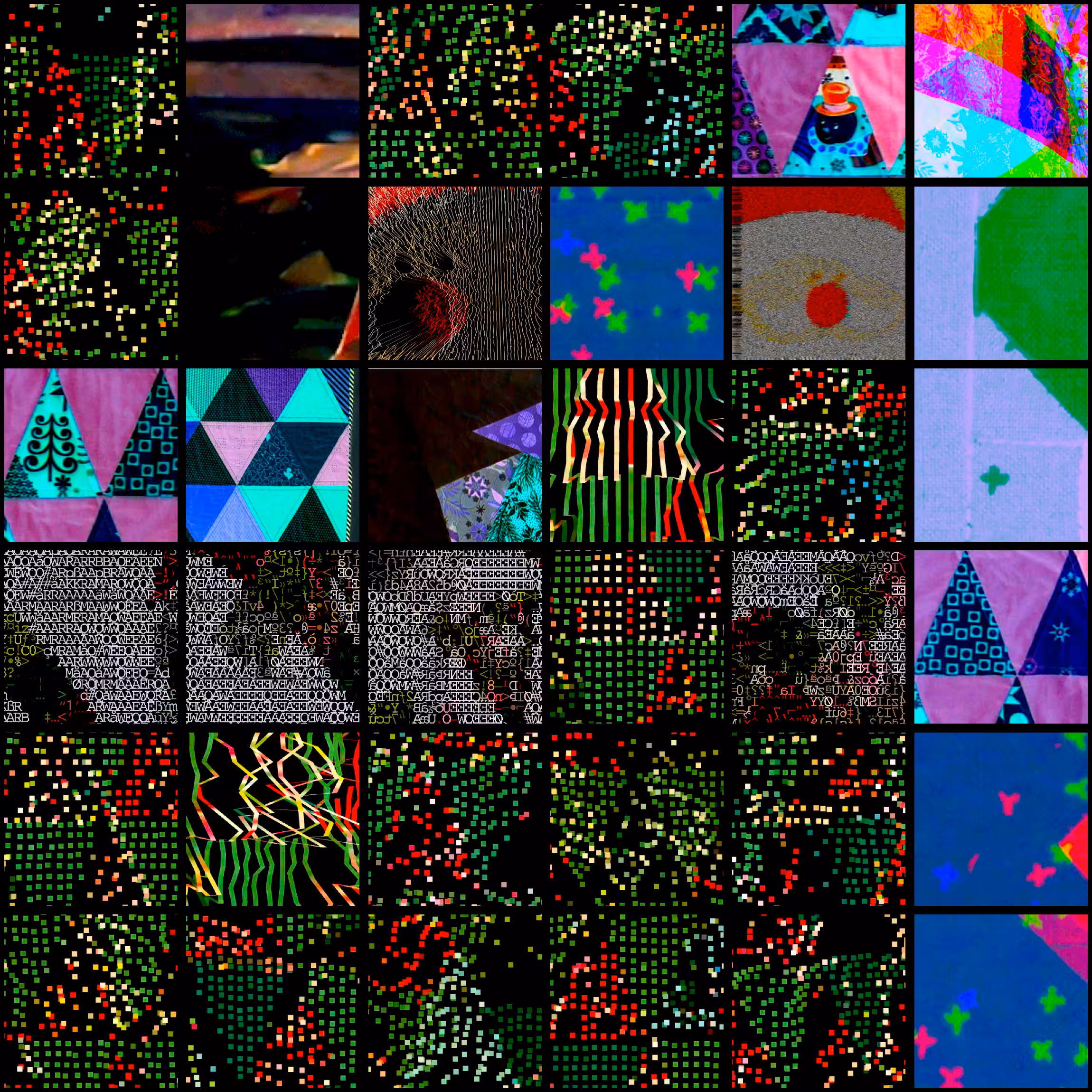 Retired Christmas Glitch Quilt Squares 2021.18