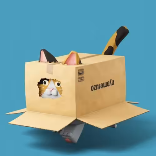 CryptoCubeCat #13 Cardboard