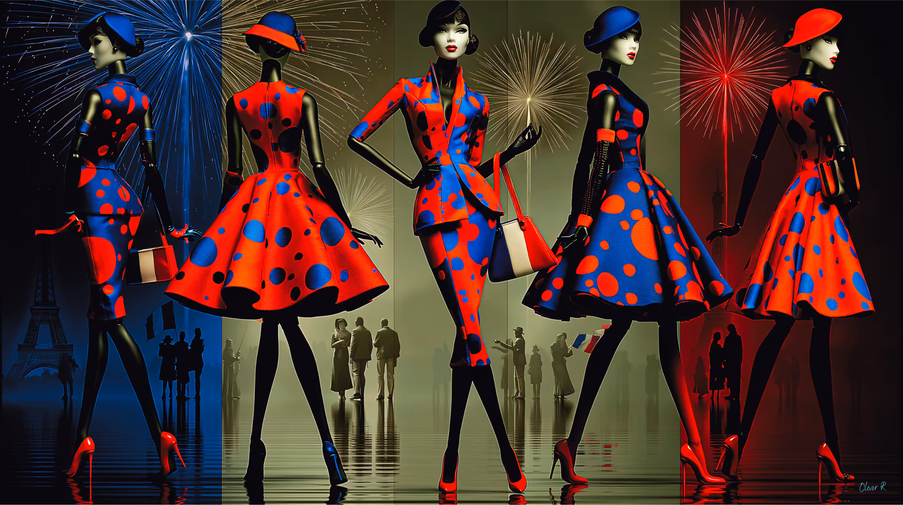 Dolls Collection by Oliver R: "Vive laFrance" signed by "Oliver R"
