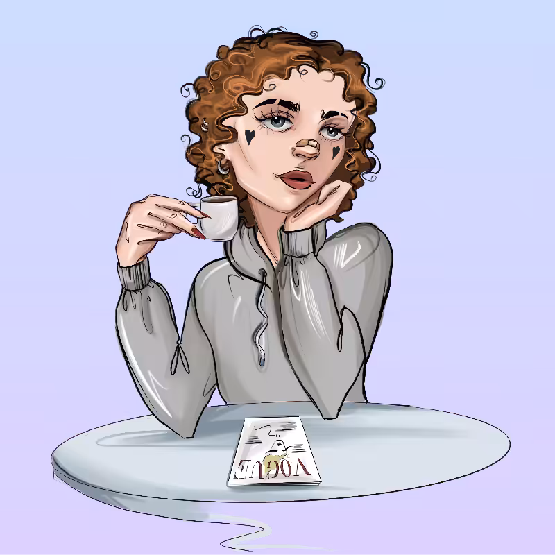 Girl at the table #47