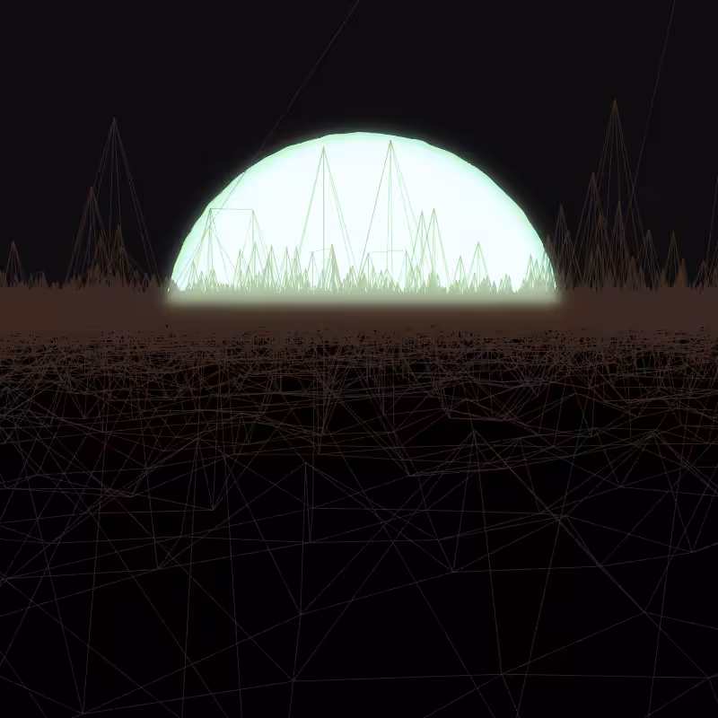 Generative Retrowave Field #45