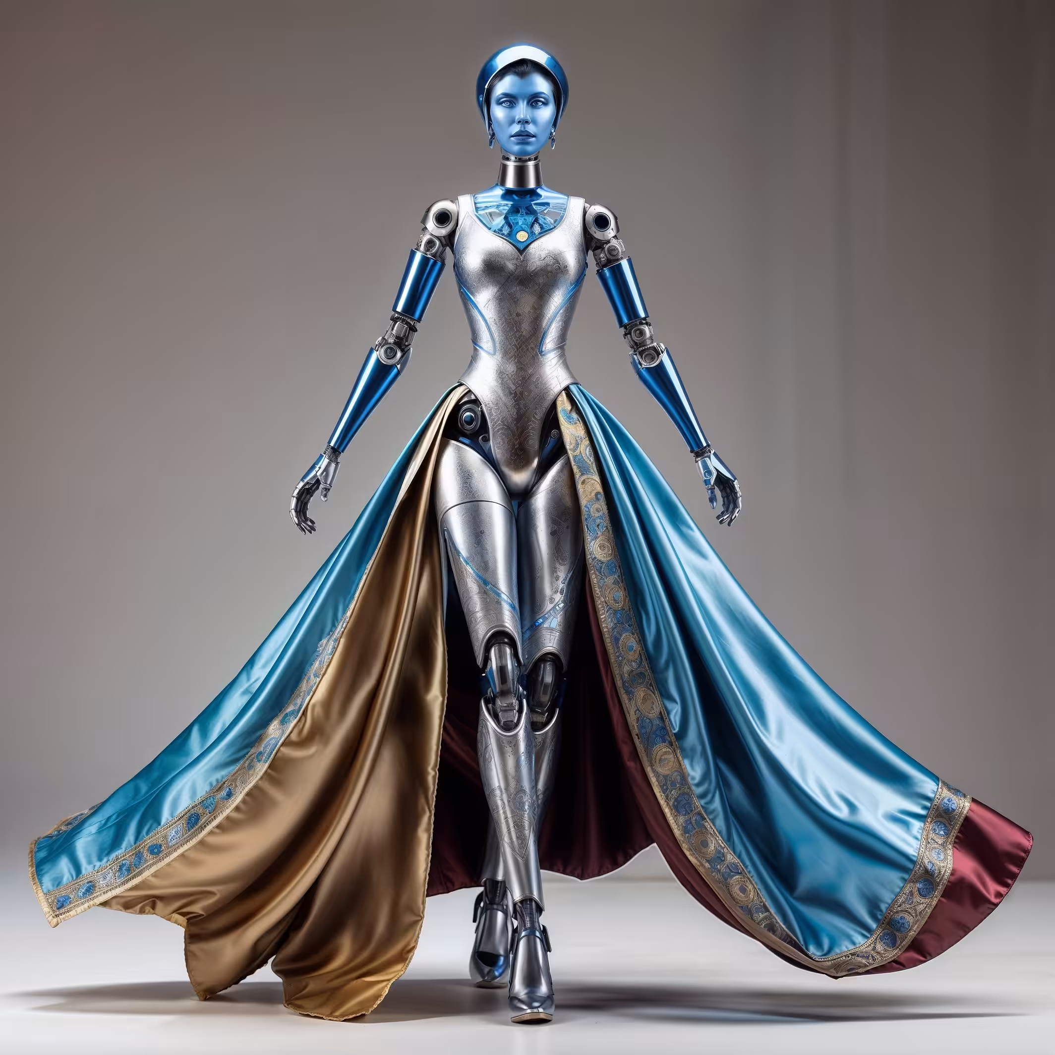 Benefactor Badge (a Futuristic female blue robot by @fifiowp)