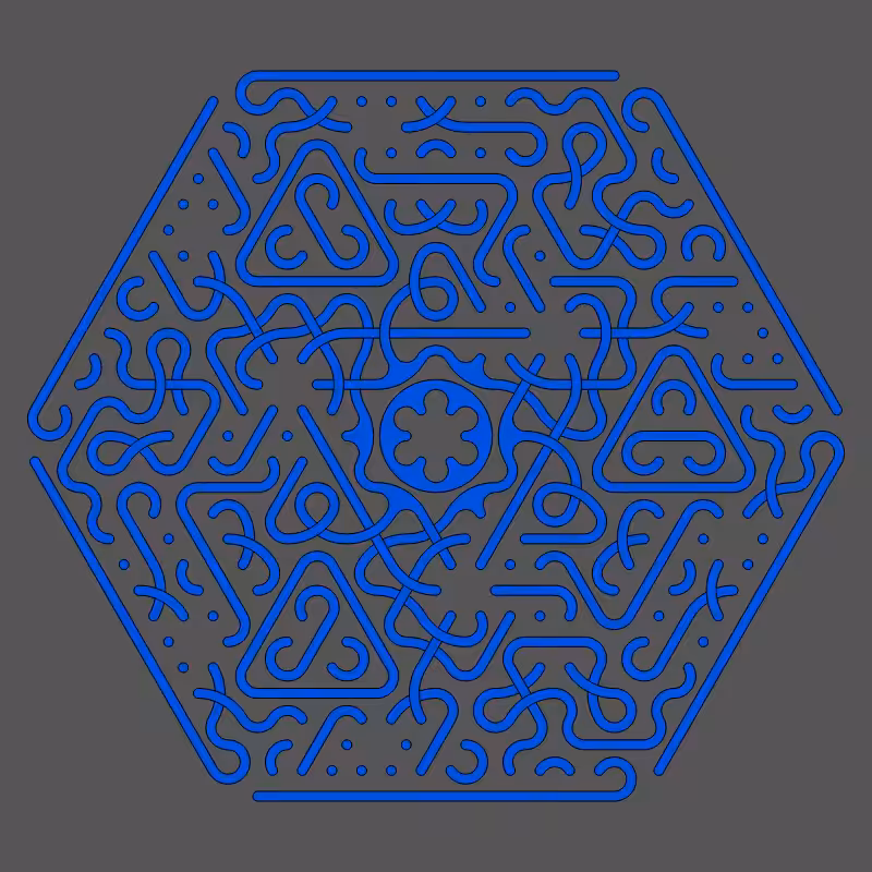 Threefold Symmetry - Dark Variations #504