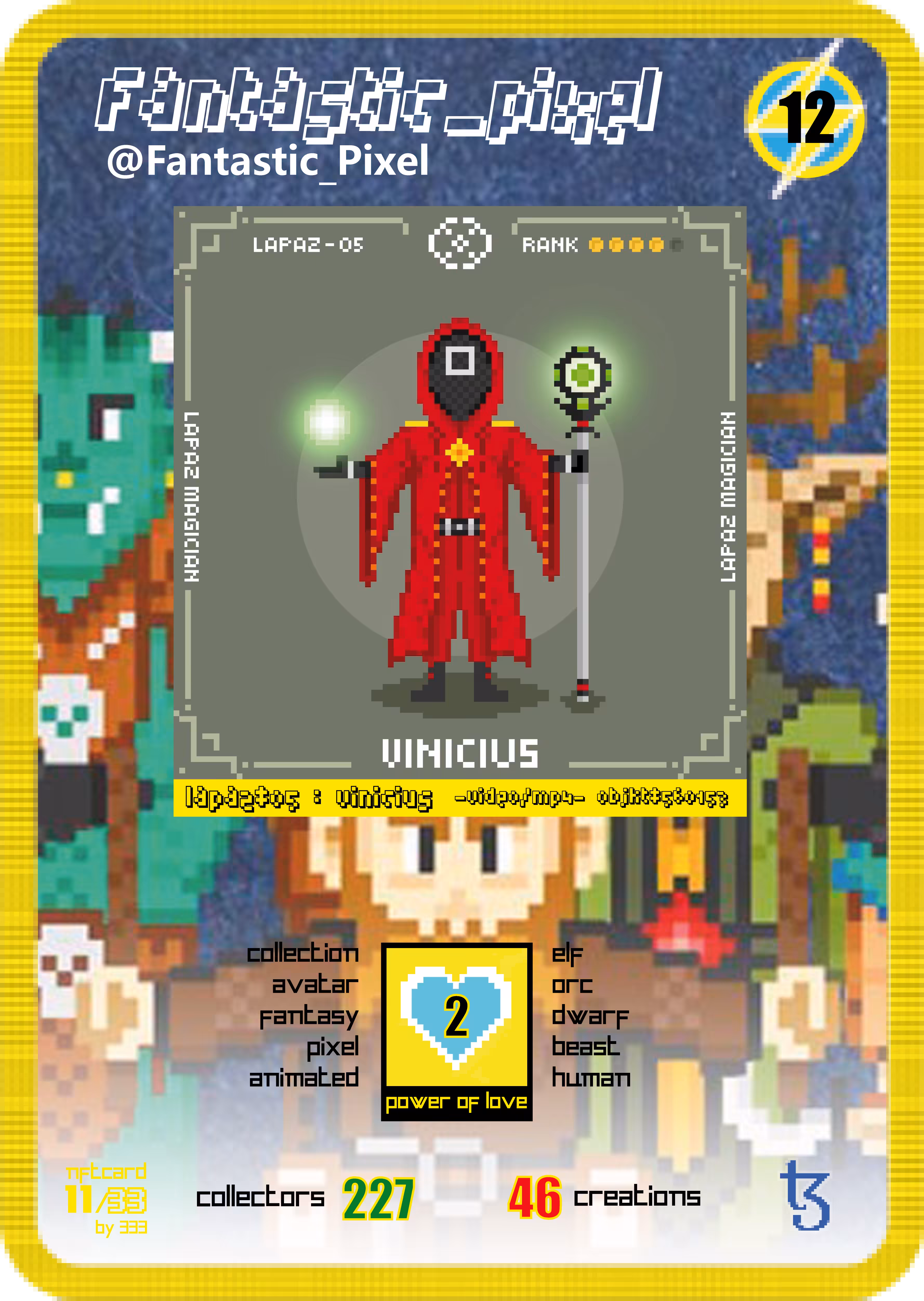 NFTcard_011_pixel edition///fantastic_pixel