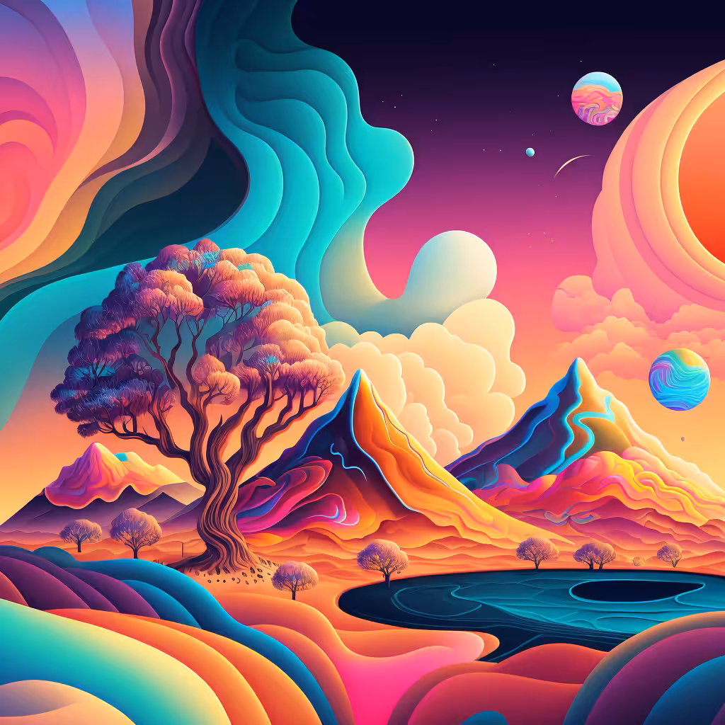 Psychedelic Landscape #41