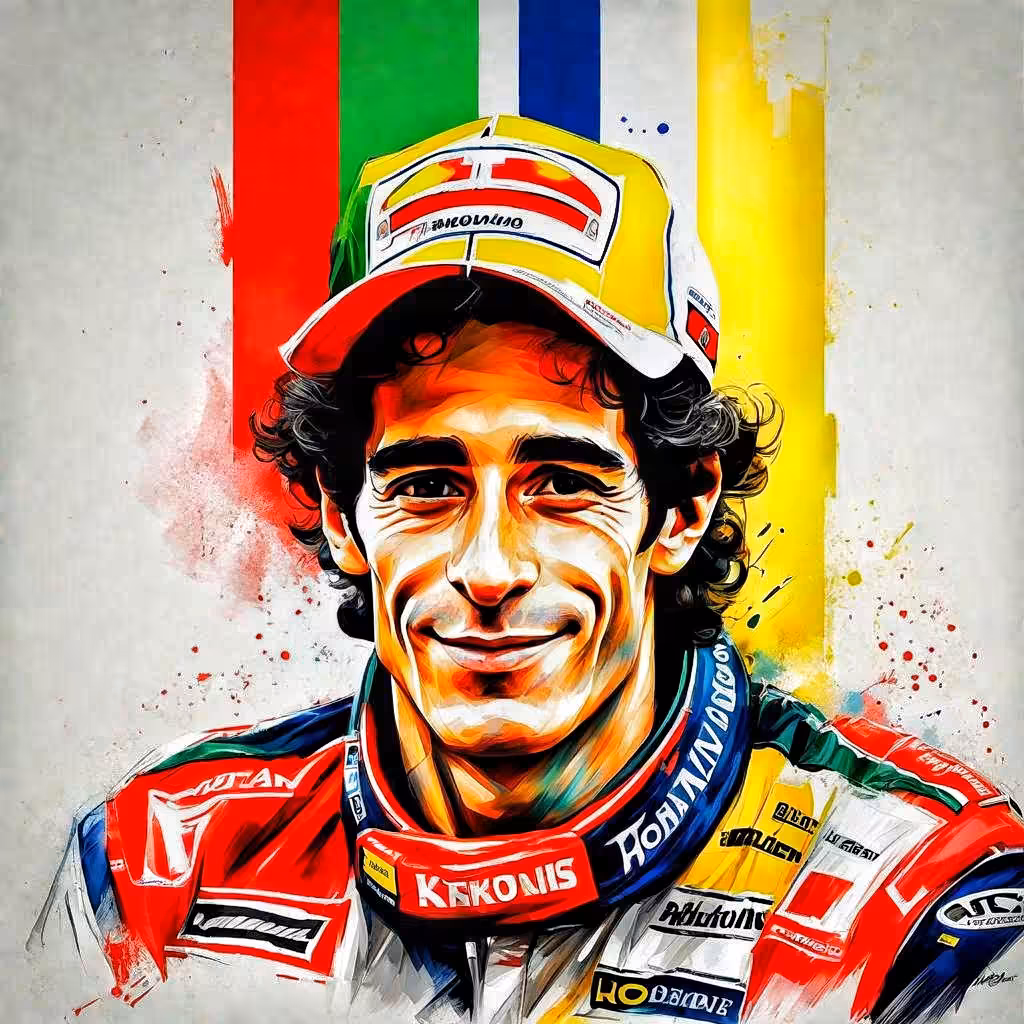 Ayrton Senna digital art