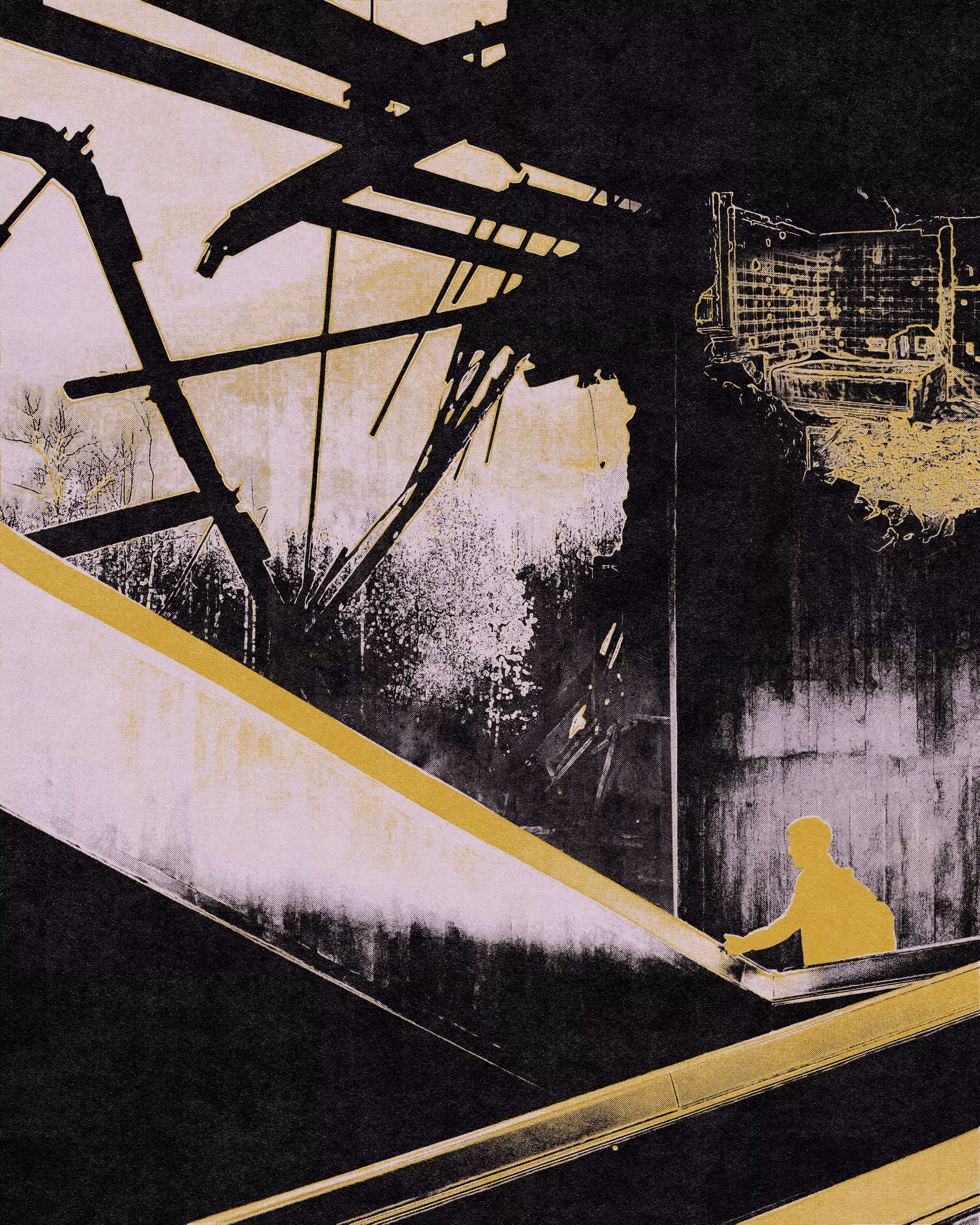 A repeating pattern of chaos (Yellow)