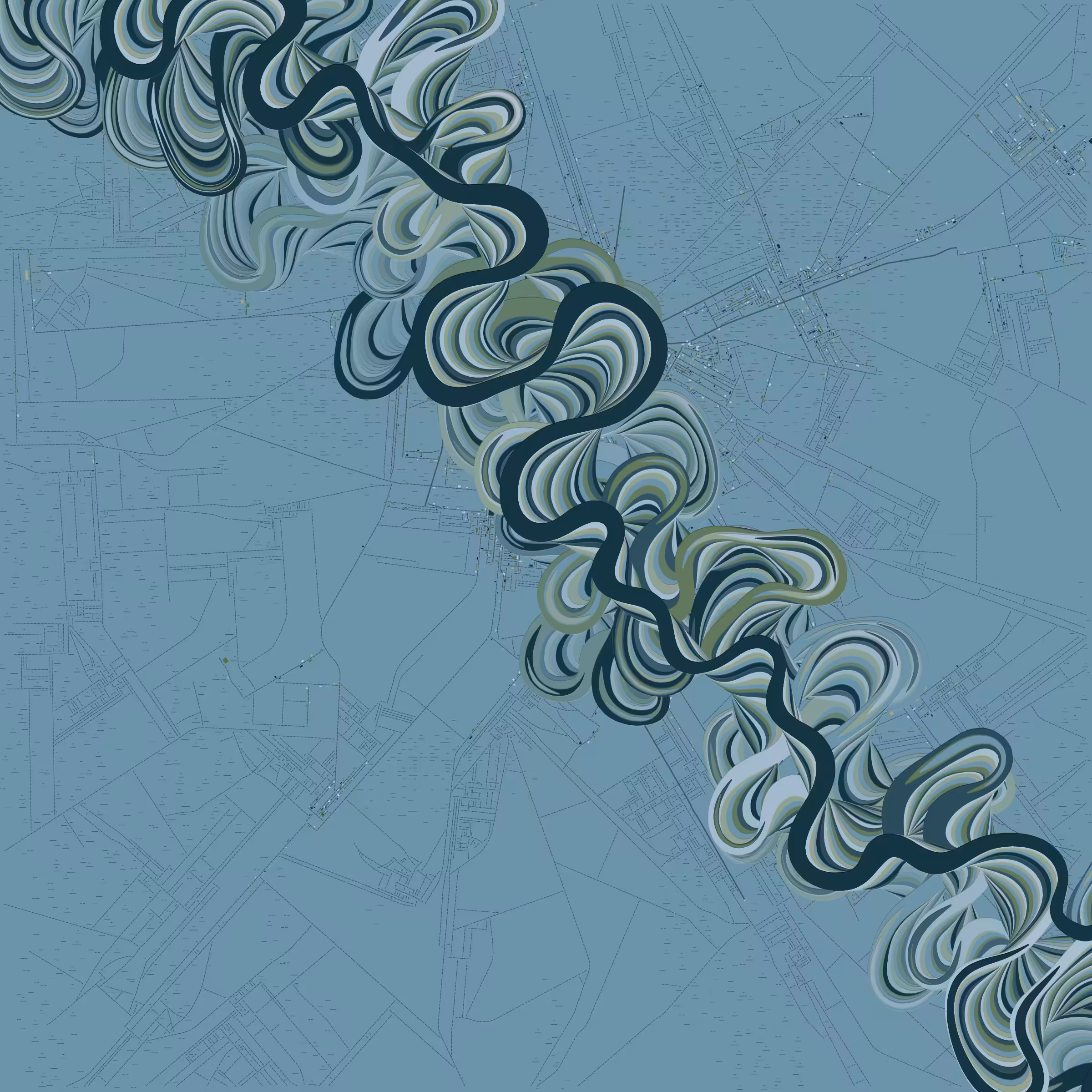 Ancient Courses of Fictional Rivers #624