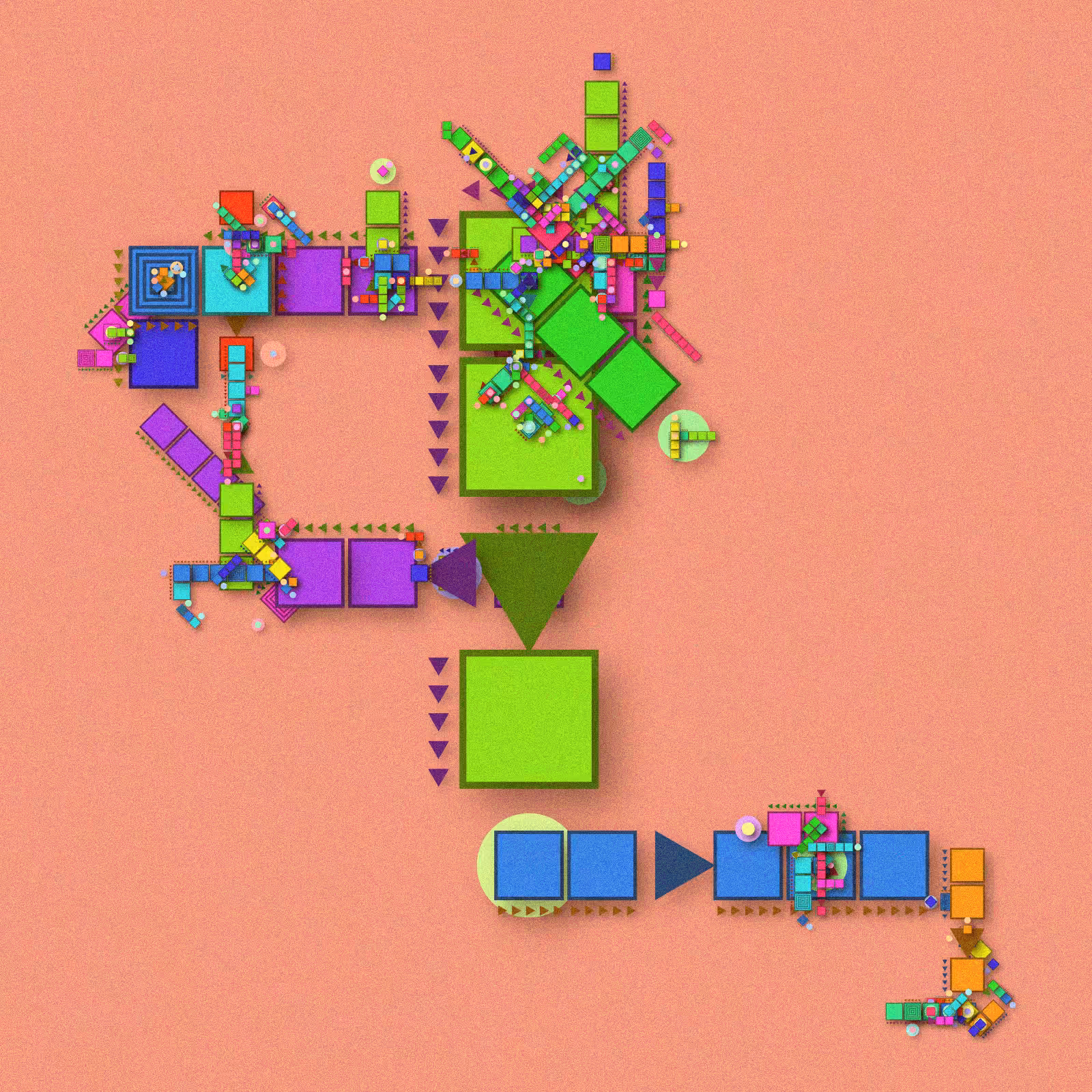 Divergence of paths