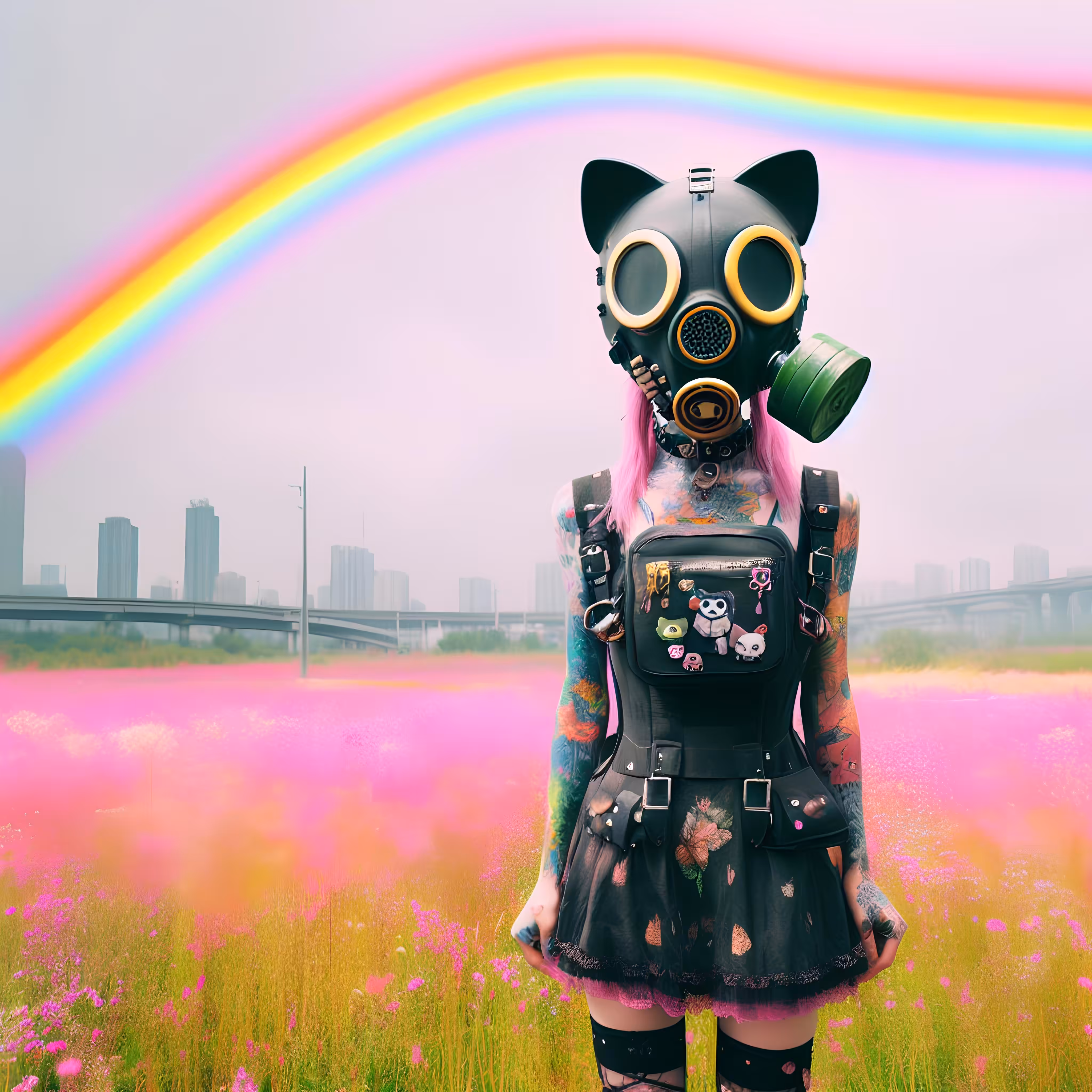 Ethereal Gas Mask Reverie