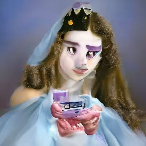 Li and her Game Boy