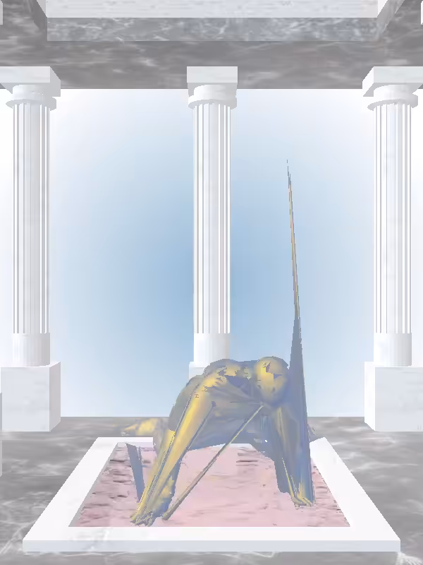 HeavenComputer: The Rising Sunlit Cobalt Woman #5207