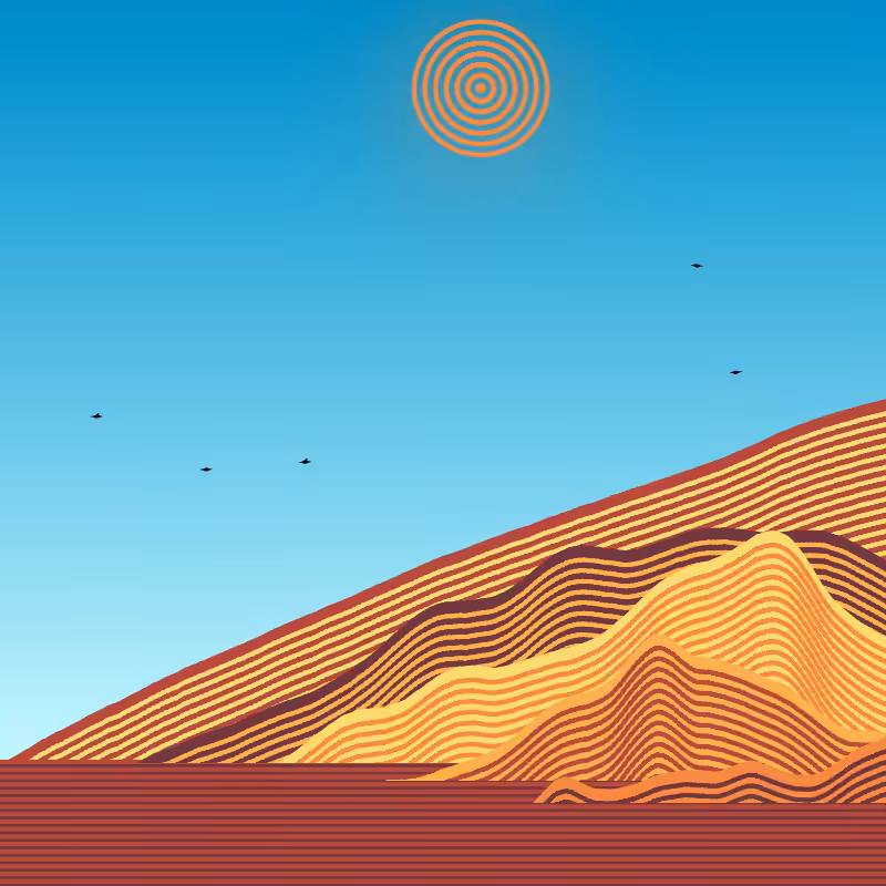 Painted Mountain Sunset #230