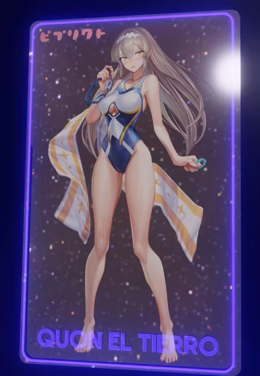 Quon's swimsuit style NFT - Embarrassed version 1/1