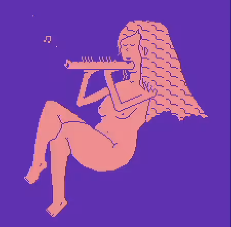 Woman playing Flute