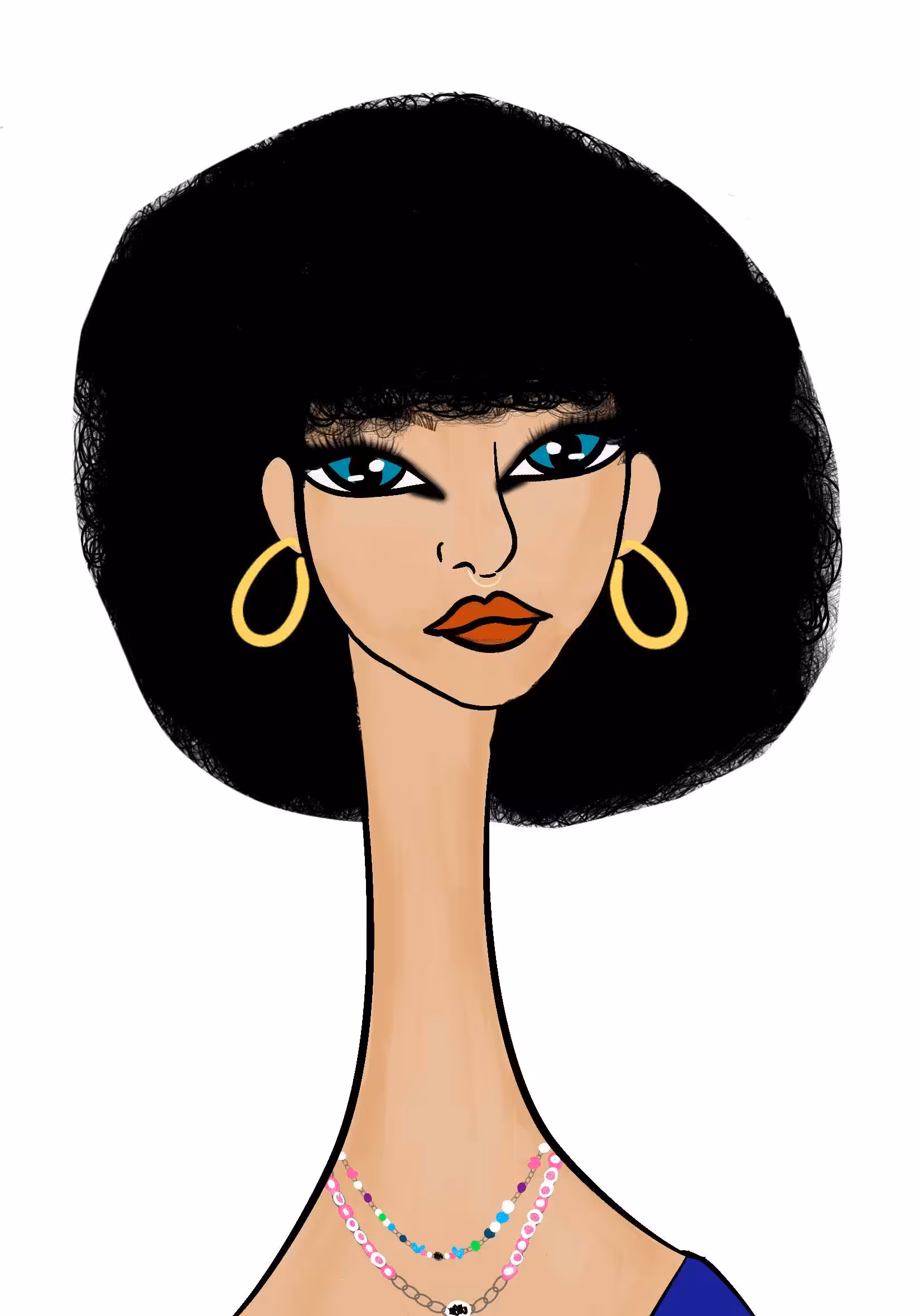 Long Neckie Lady #1787