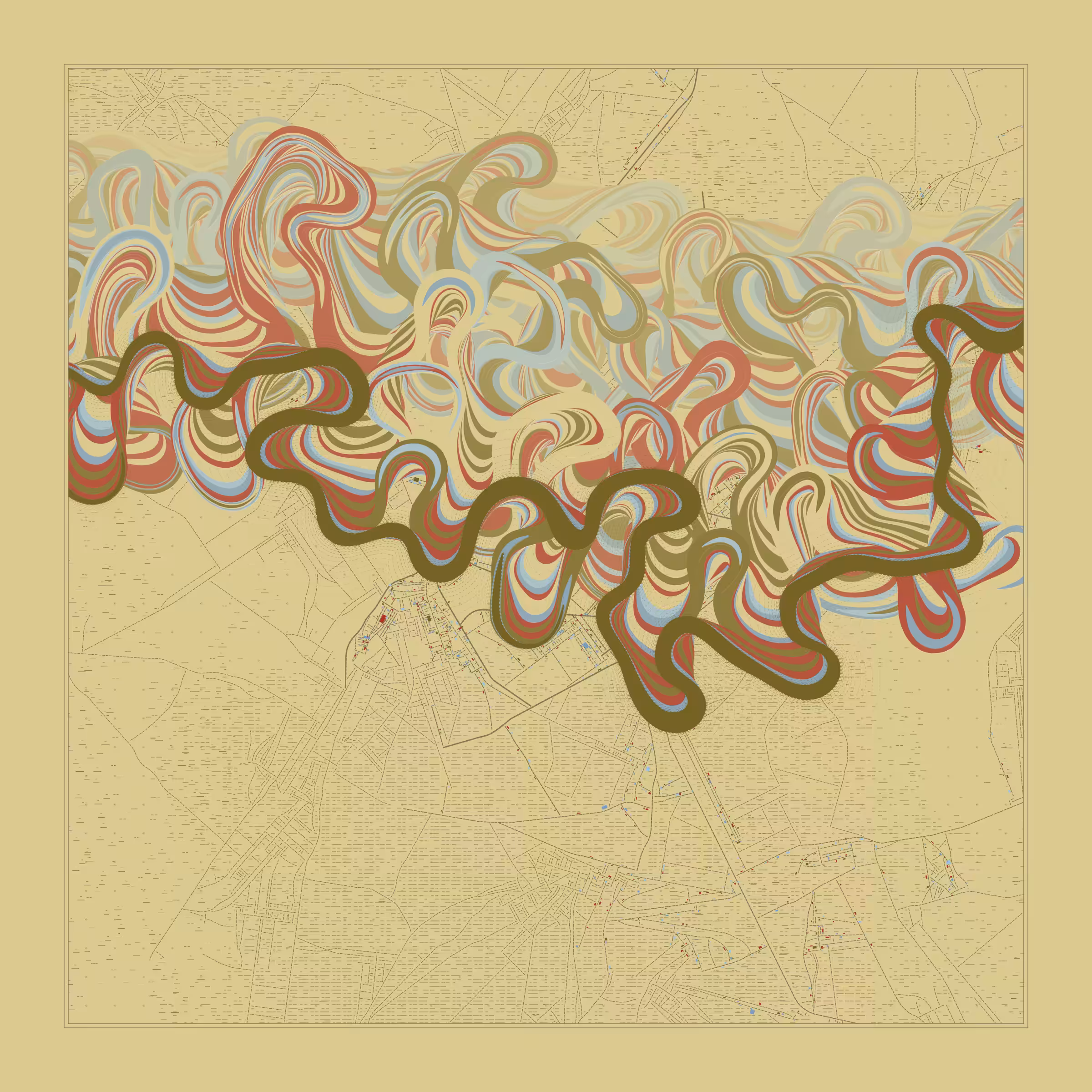 Ancient Courses of Fictional Rivers #346