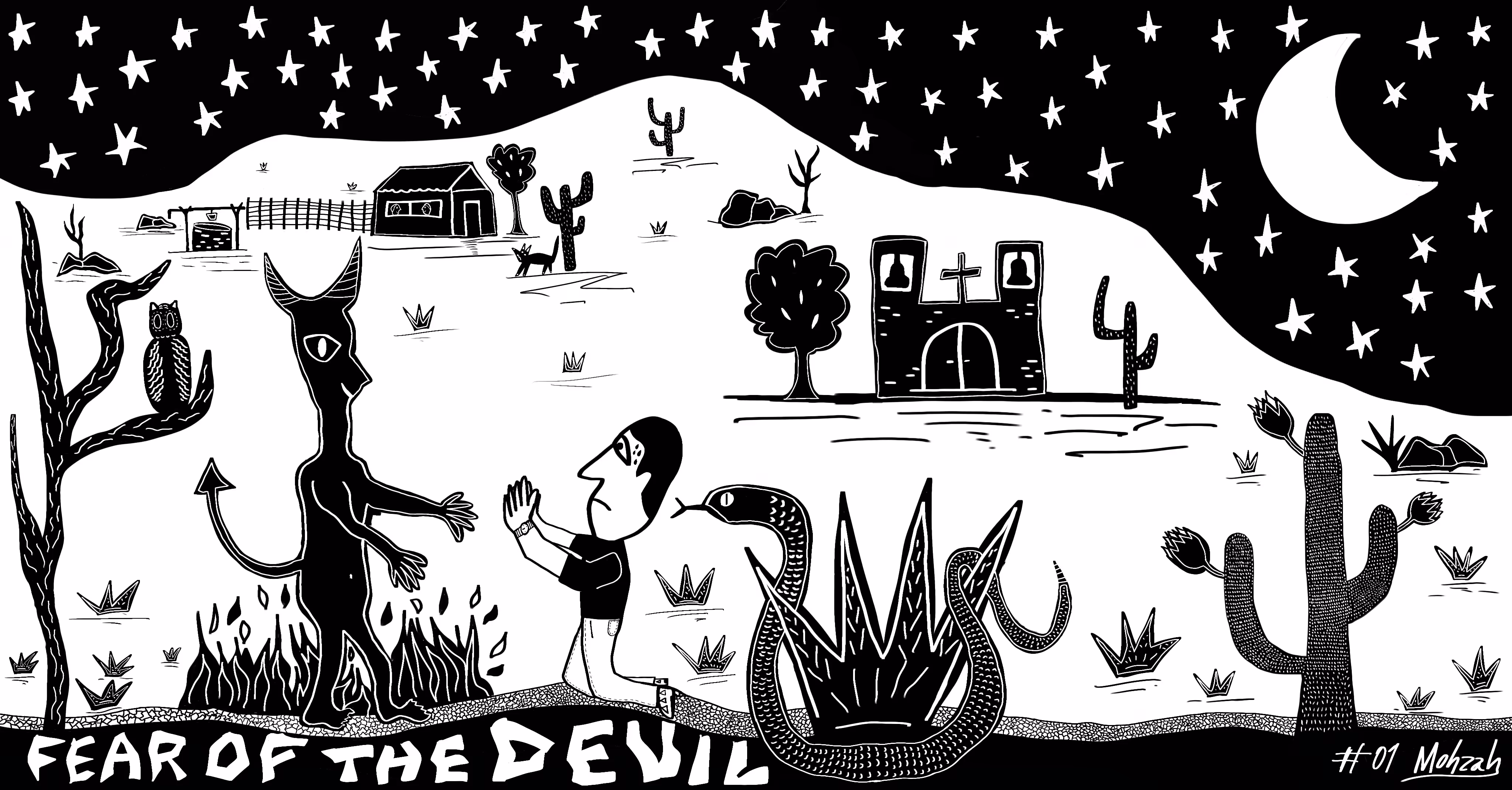 Fear of the Devil - Xylography #01