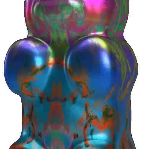  Blended Trip Gummy Bear #004 (Rorschach #017 + Rainbow #015)