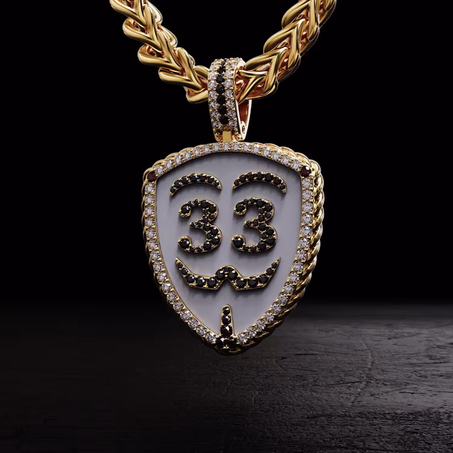 33 Family Diamond Pendant (Cryptojeweler)