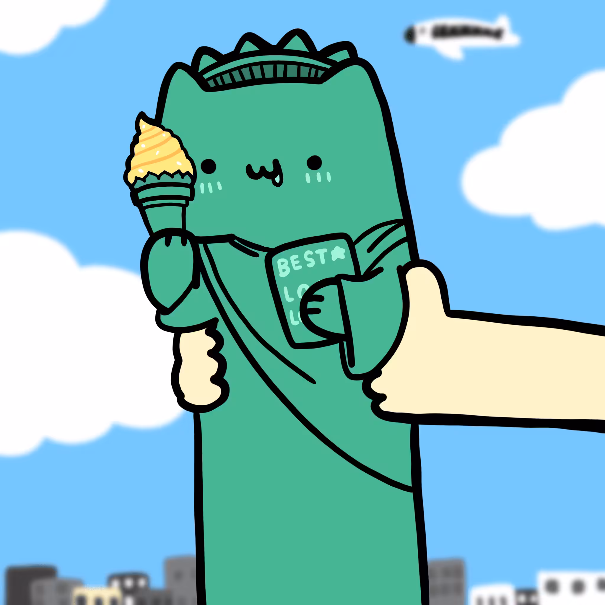 Long Long statue Cat #0161