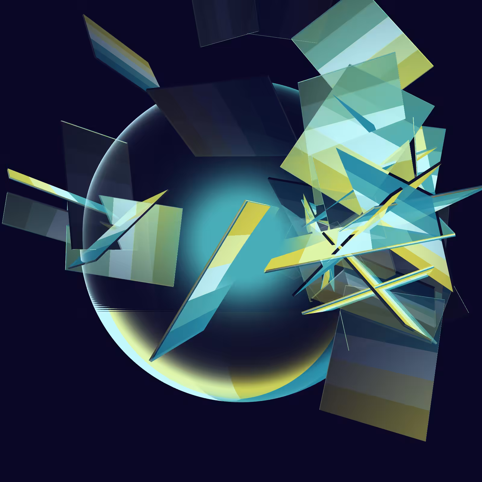 Composition with Sphere  #12