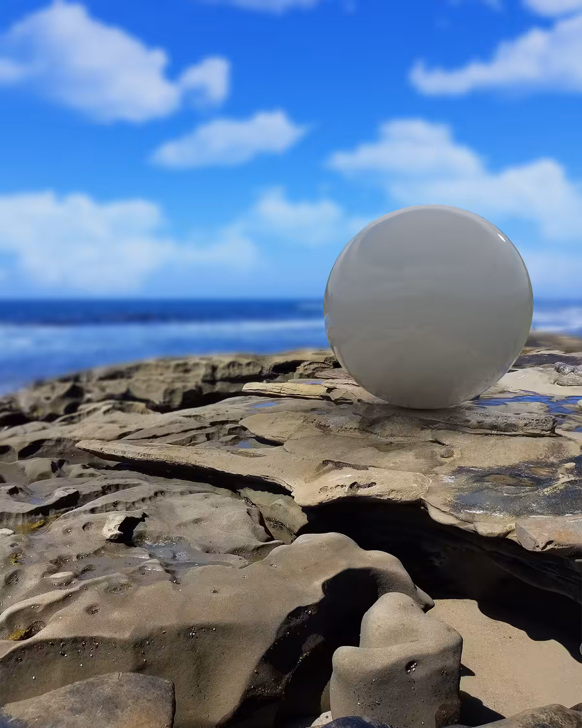Sphere at the Beach