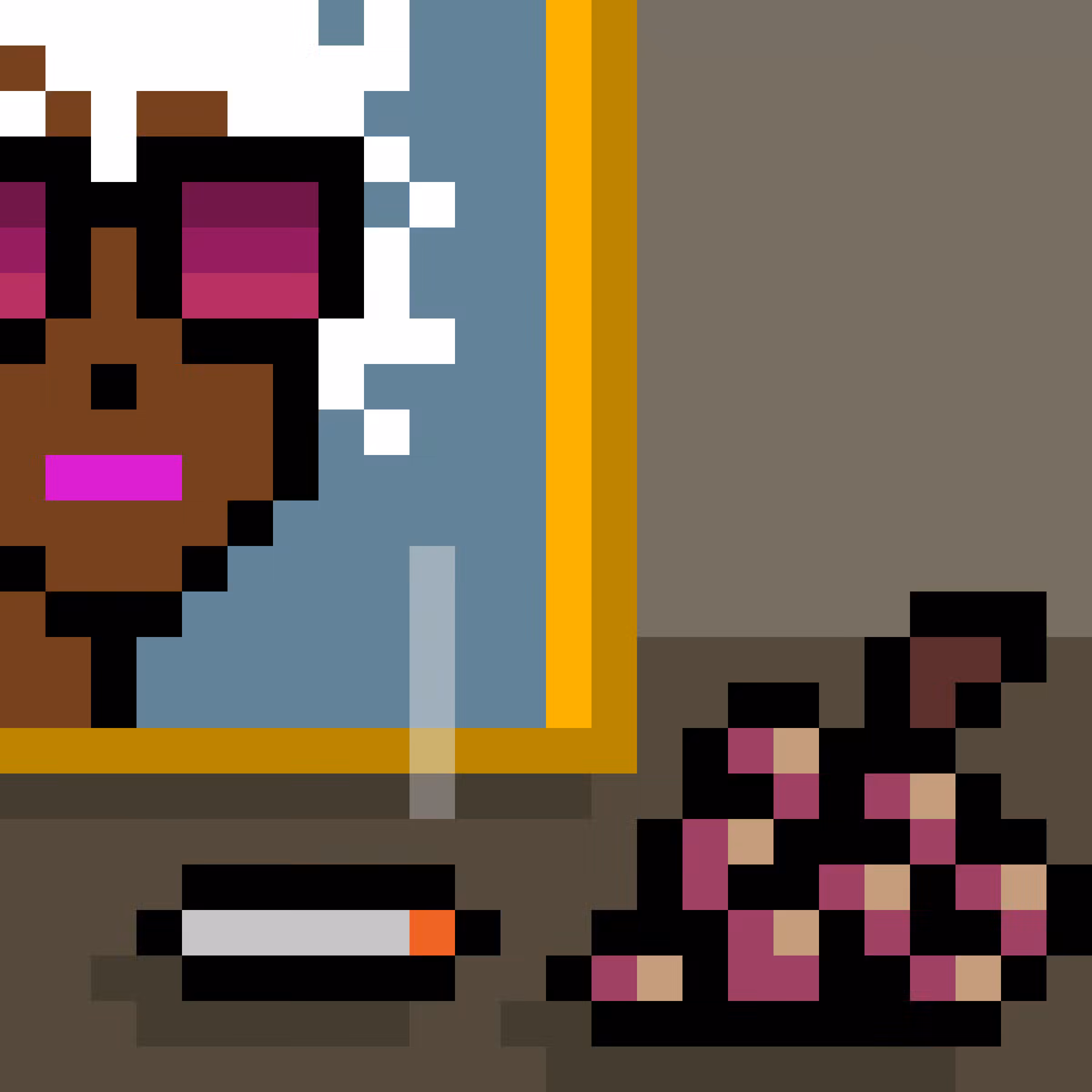 Still Life with Punk Portrait