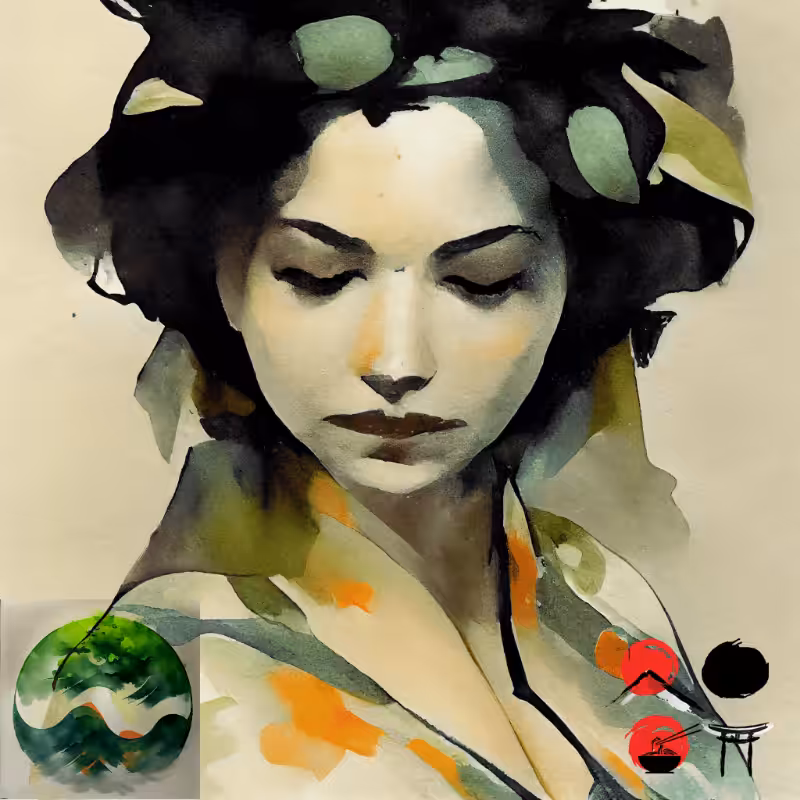 Geisha and nature #14