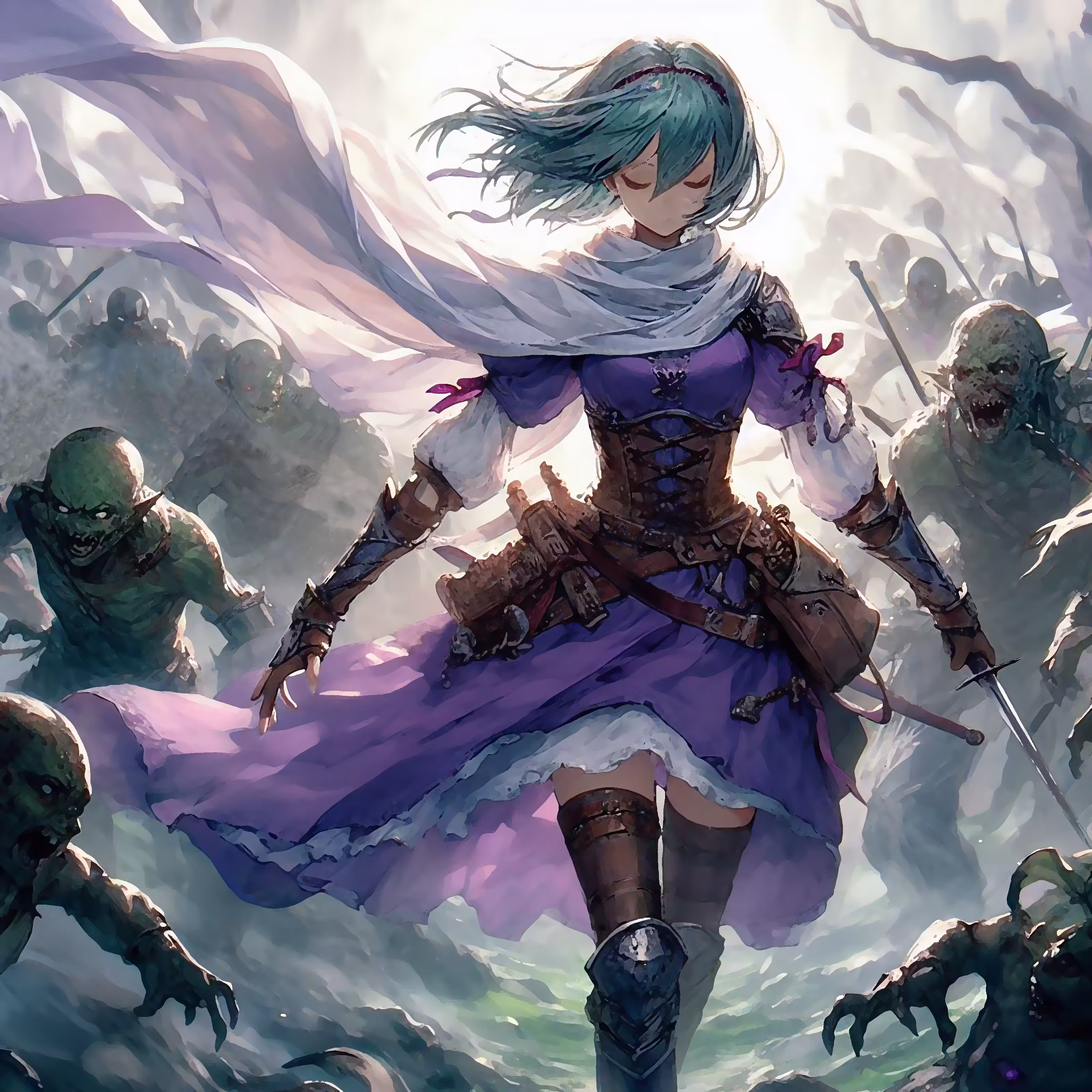 Glitch warrior; Brave as a woman