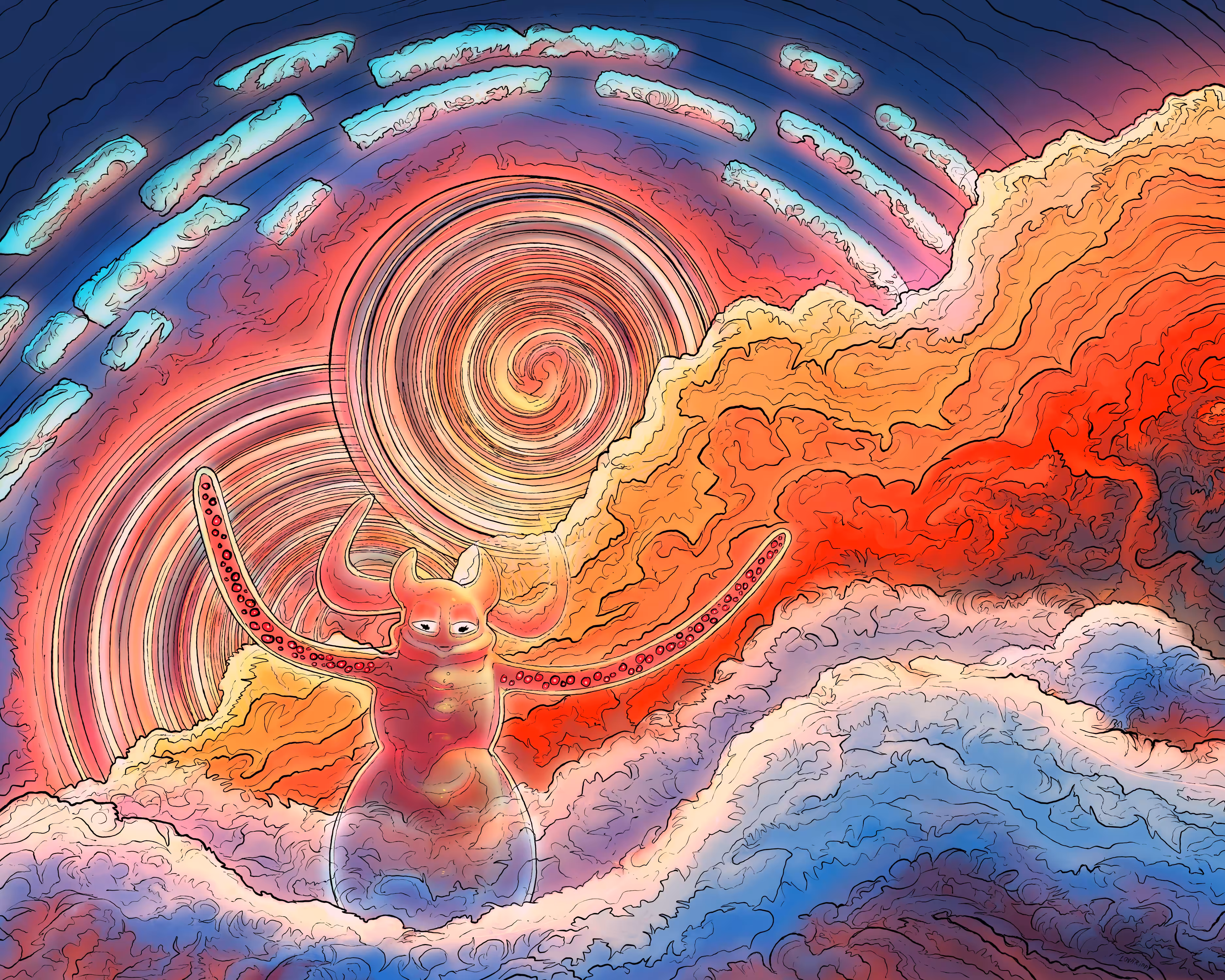 Frost spiral