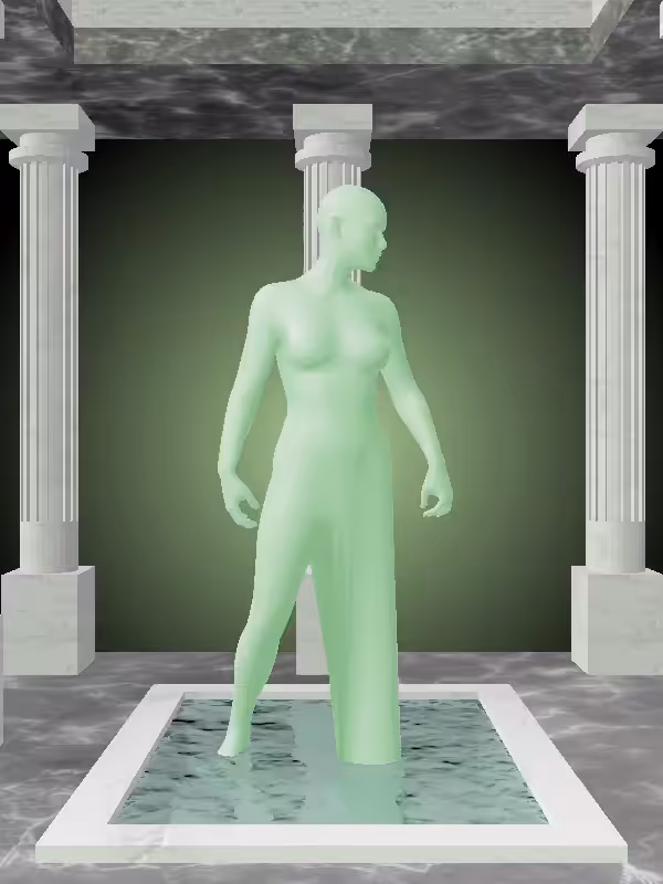 HeavenComputer: The Shooter Normie Green Woman #7111