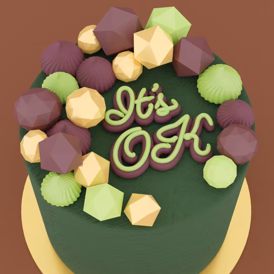 It’s OK Cake - Dark Chocolate Matcha