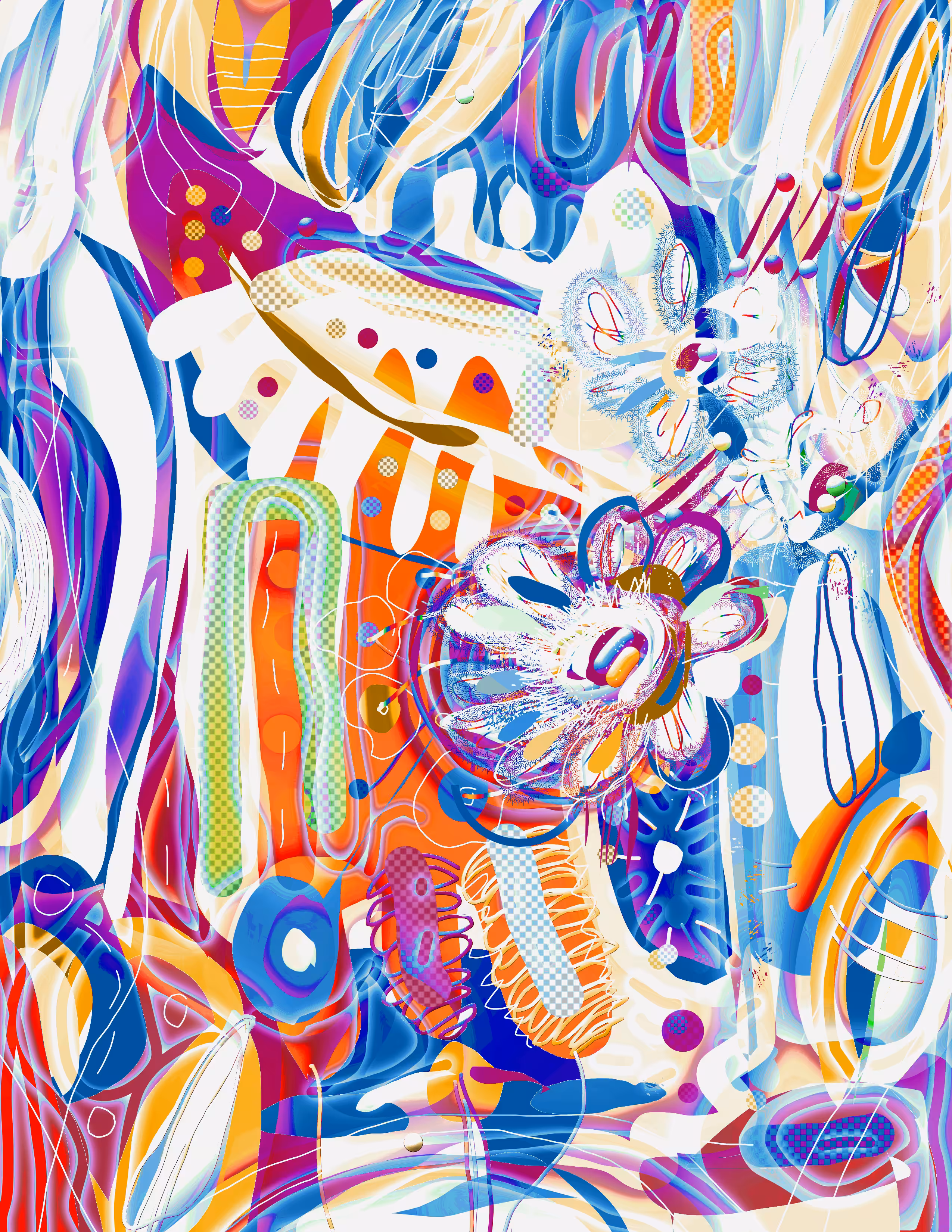 A burst of constructive thinking: Tropical flowers (purple)