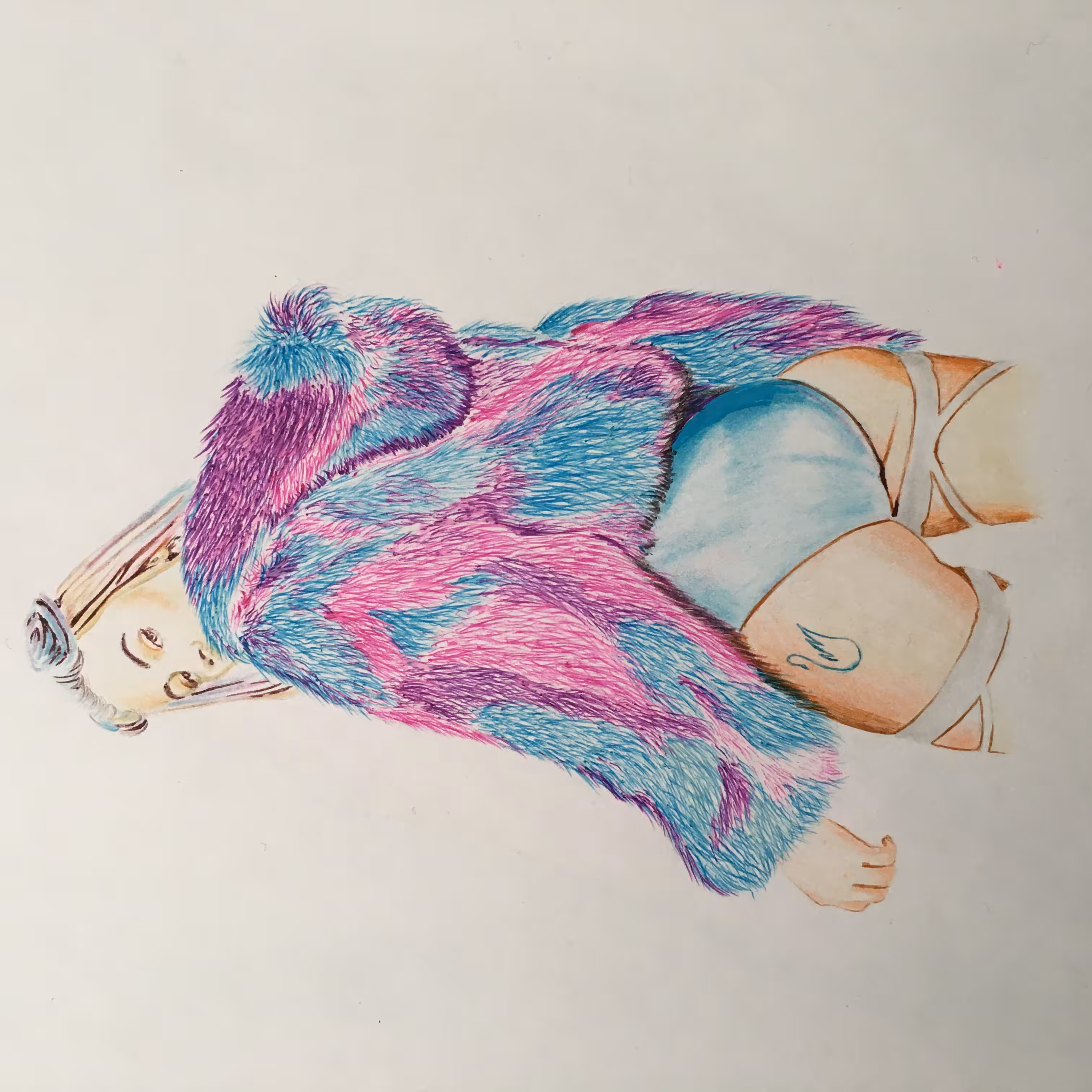 Fur dress 