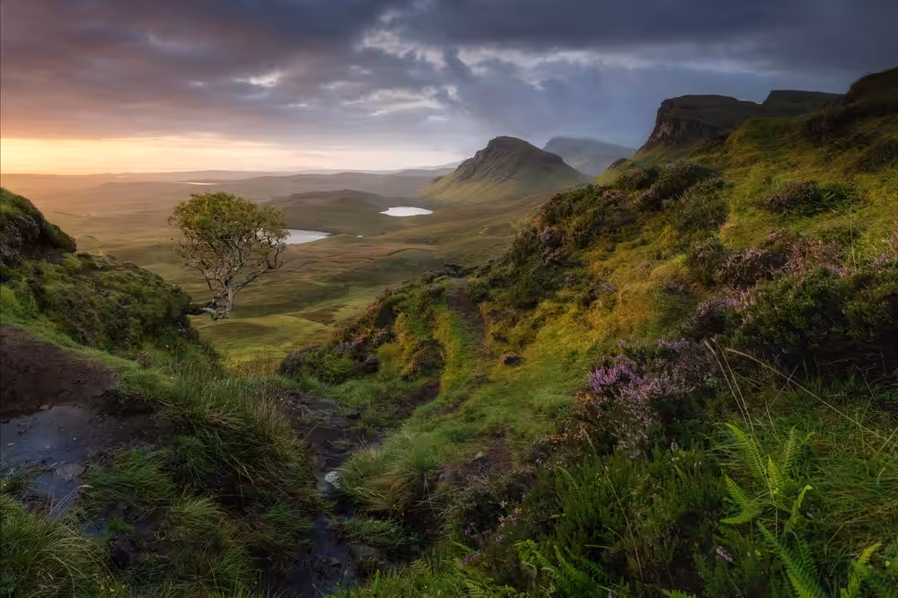The Quiraing at sunrise, Isle of Skye, Scotland