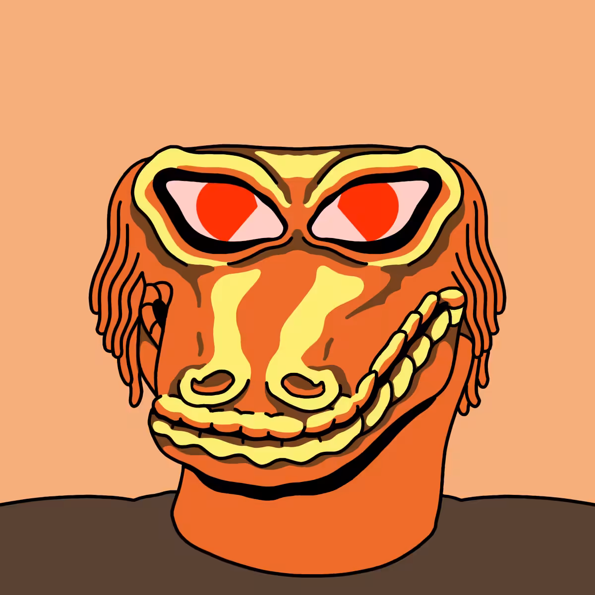 Hedz: |Hedz| Dragonface Orange