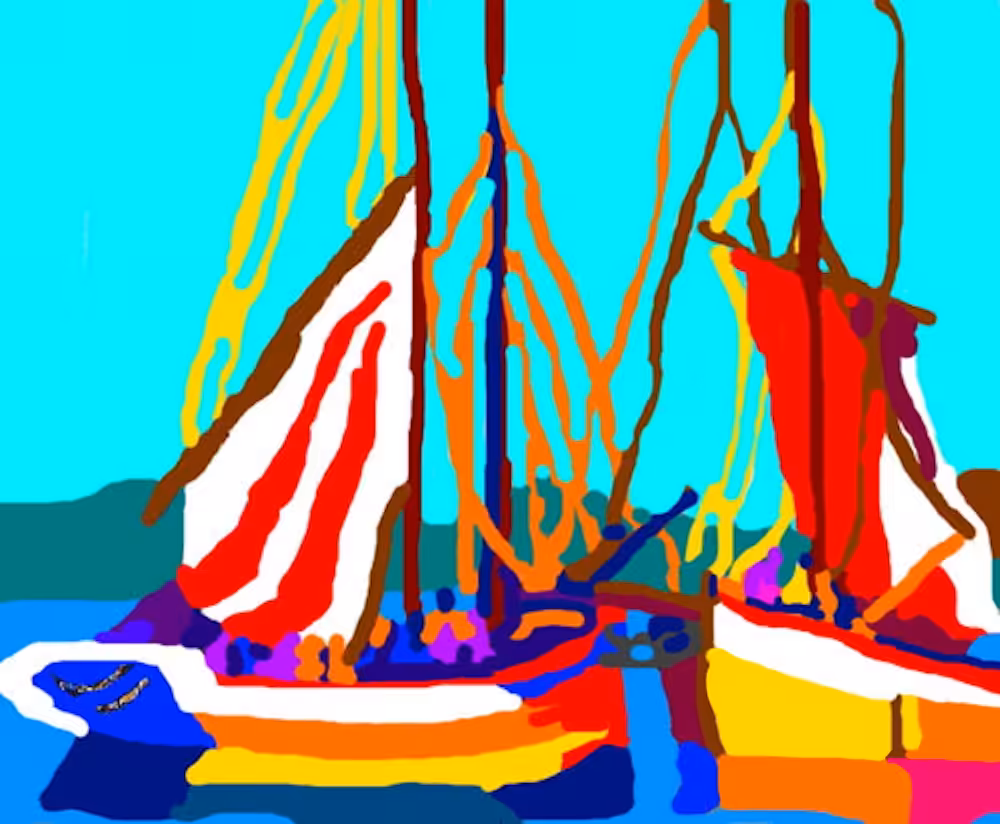 DIGITAL PAINTING: Sailboat